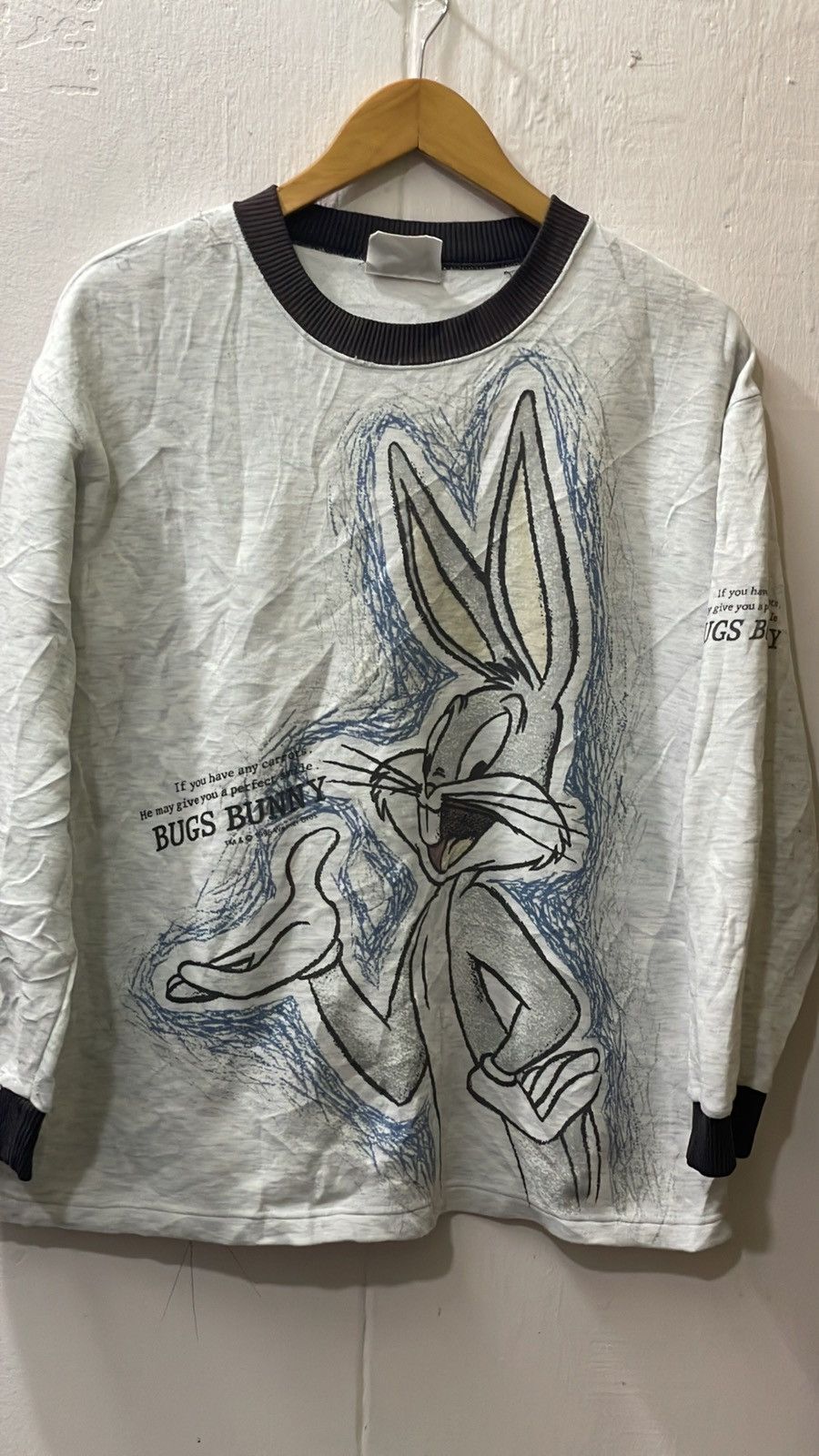 Vintage 🔥Vintage 1996 Bugs Bunny Big Image Promo Sweatshirts Size US M / EU 48-50 / 2 - 1 Thumbnail