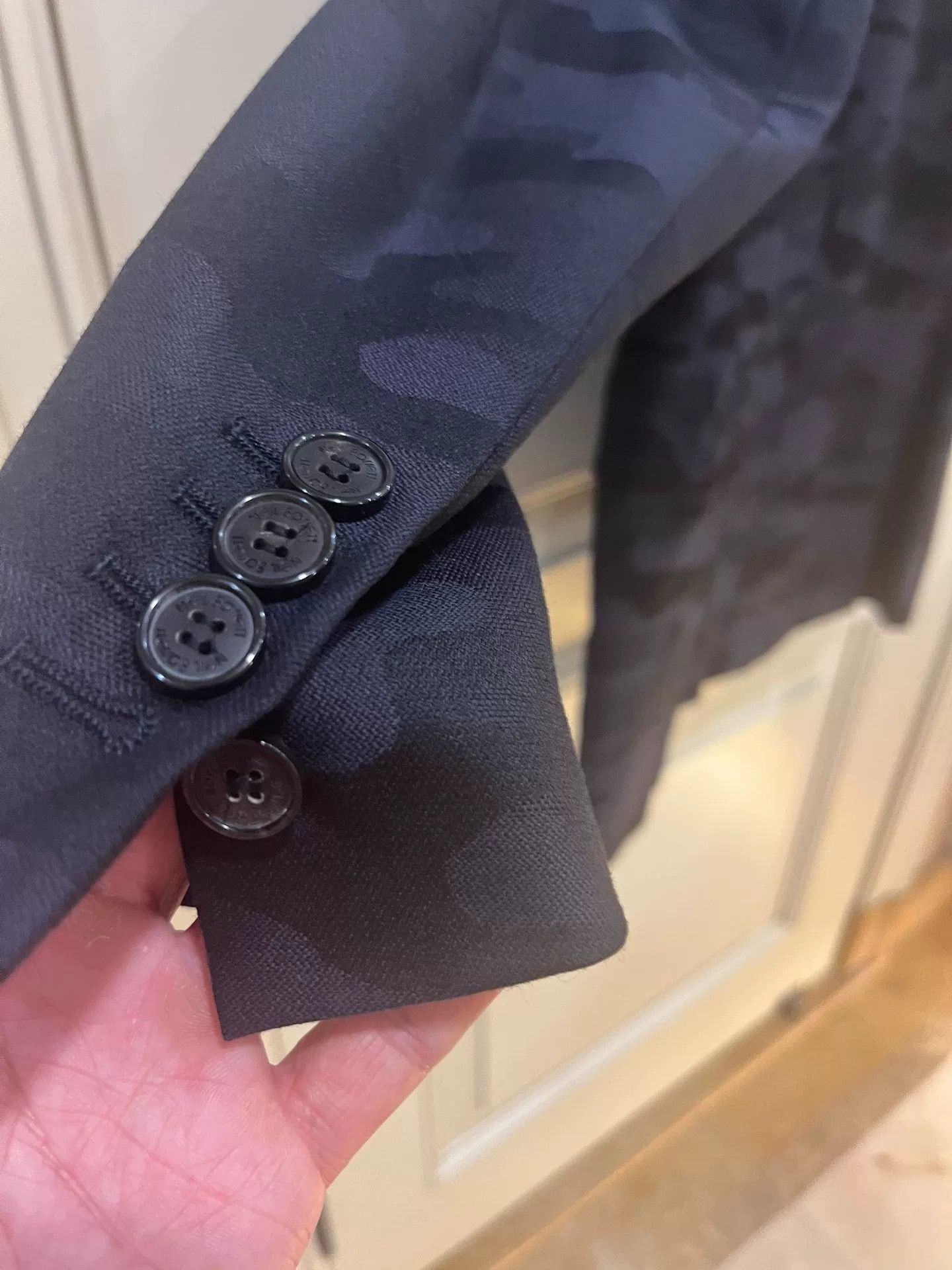 Neil Barrett Neil Barrett Classic Black Camo Blazer 46 Size US S / EU 44-46 / 1 - 8 Thumbnail
