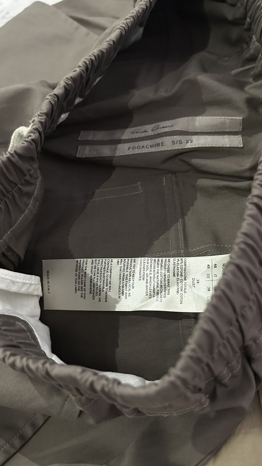 Rick Owens Rick Owens Drawstring Trouser Size US 30 / EU 46 - 1 Thumbnail