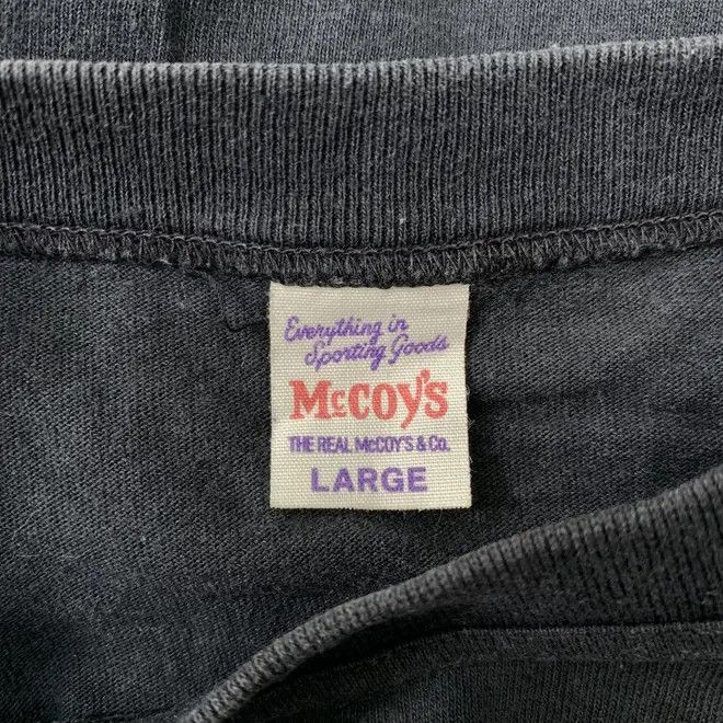 Vintage Vintage 90’ THE REAL MCCOY’S Minimalist Design Tee Shirt Top Size US L / EU 52-54 / 3 - 4 Thumbnail
