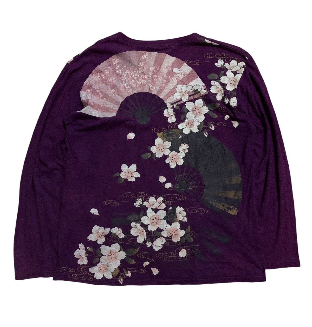 Japanese Brand 💥Japanese Fashion Designer Sakura Sukajan Shirt Size US L / EU 52-54 / 3 - 1 Thumbnail