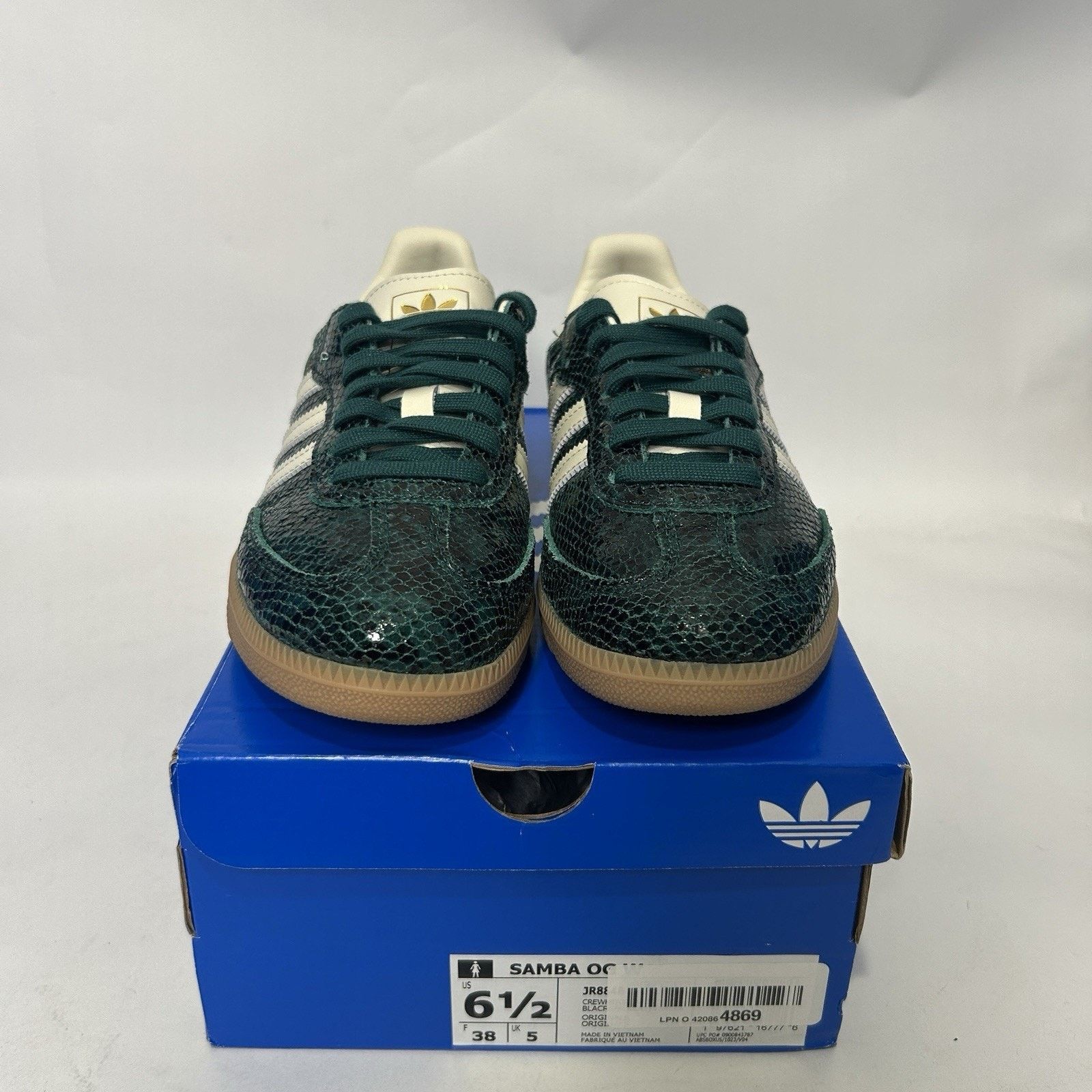 Adidas adidas Samba OG Snakeskin Pack - “Collegiate Green” JR8848 Size US 6.5 / IT 36.5 - 2 Thumbnail