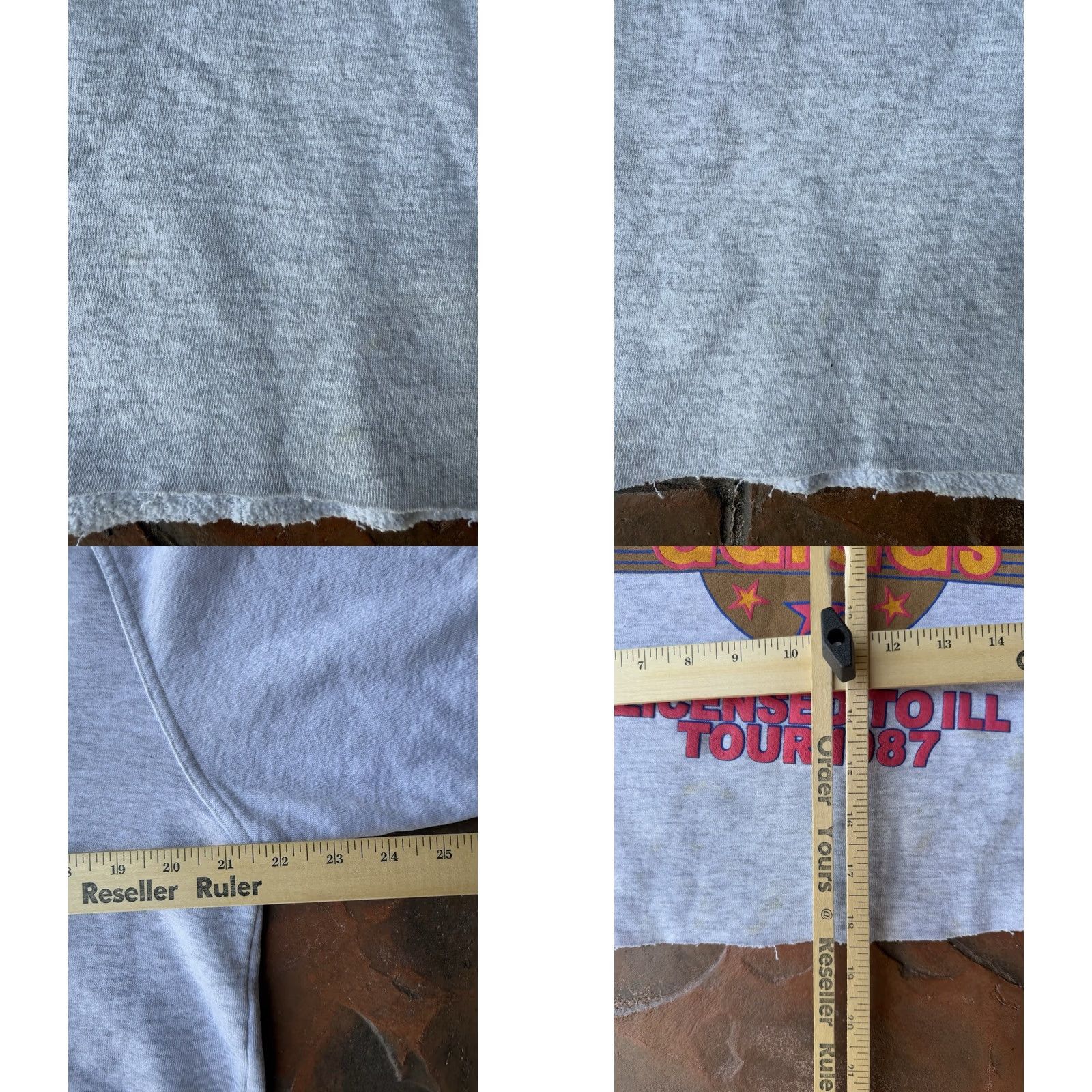 Adidas VINTAGE adidas Run DMC Licensed To Ill Tour Crop Crewneck Sweatshirt L Gray Mens Size US L / EU 52-54 / 3 - 8 Thumbnail