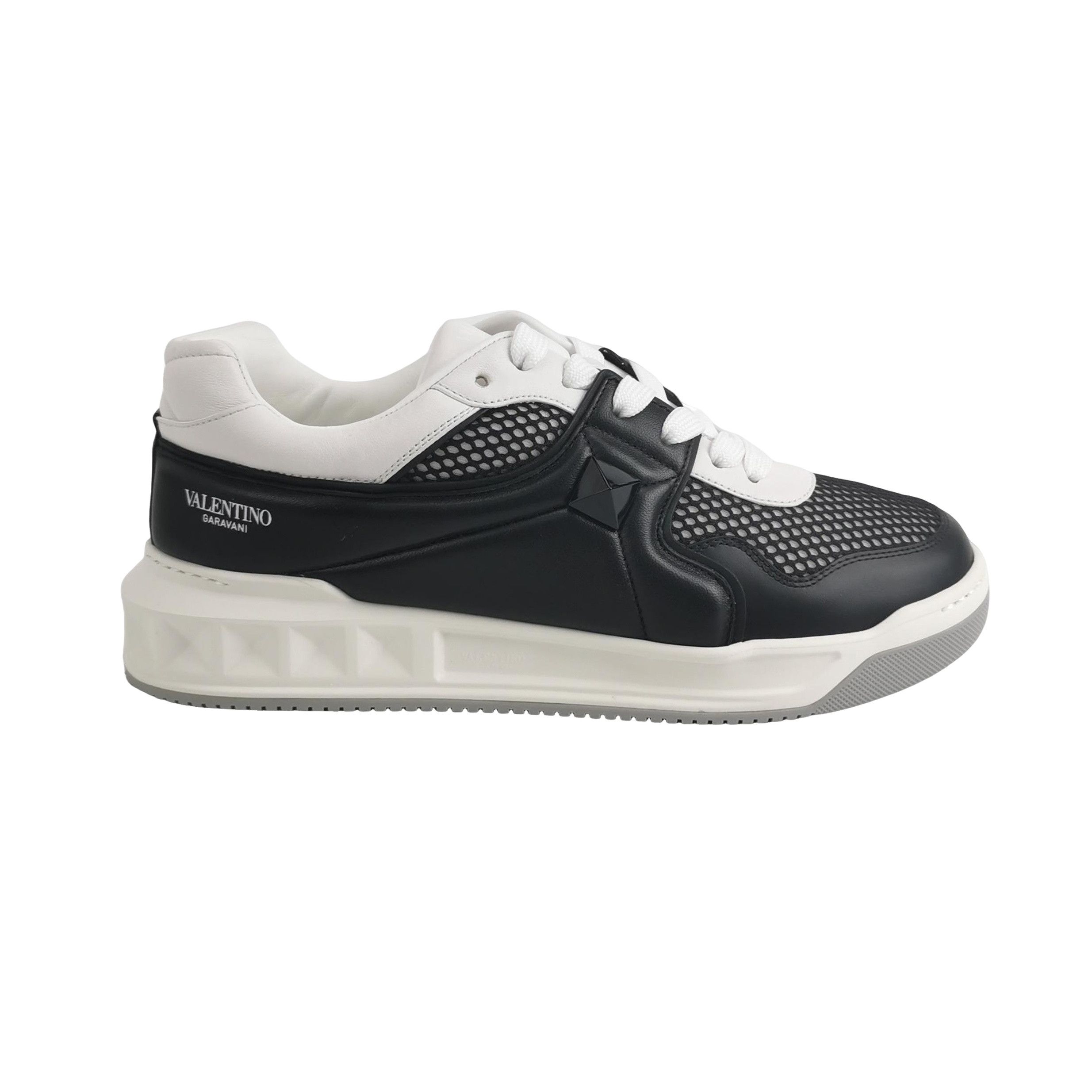 Valentino Valentino One Stud Leather Mesh Sneakers 41 Size US 8 / EU 41 - 1 Thumbnail