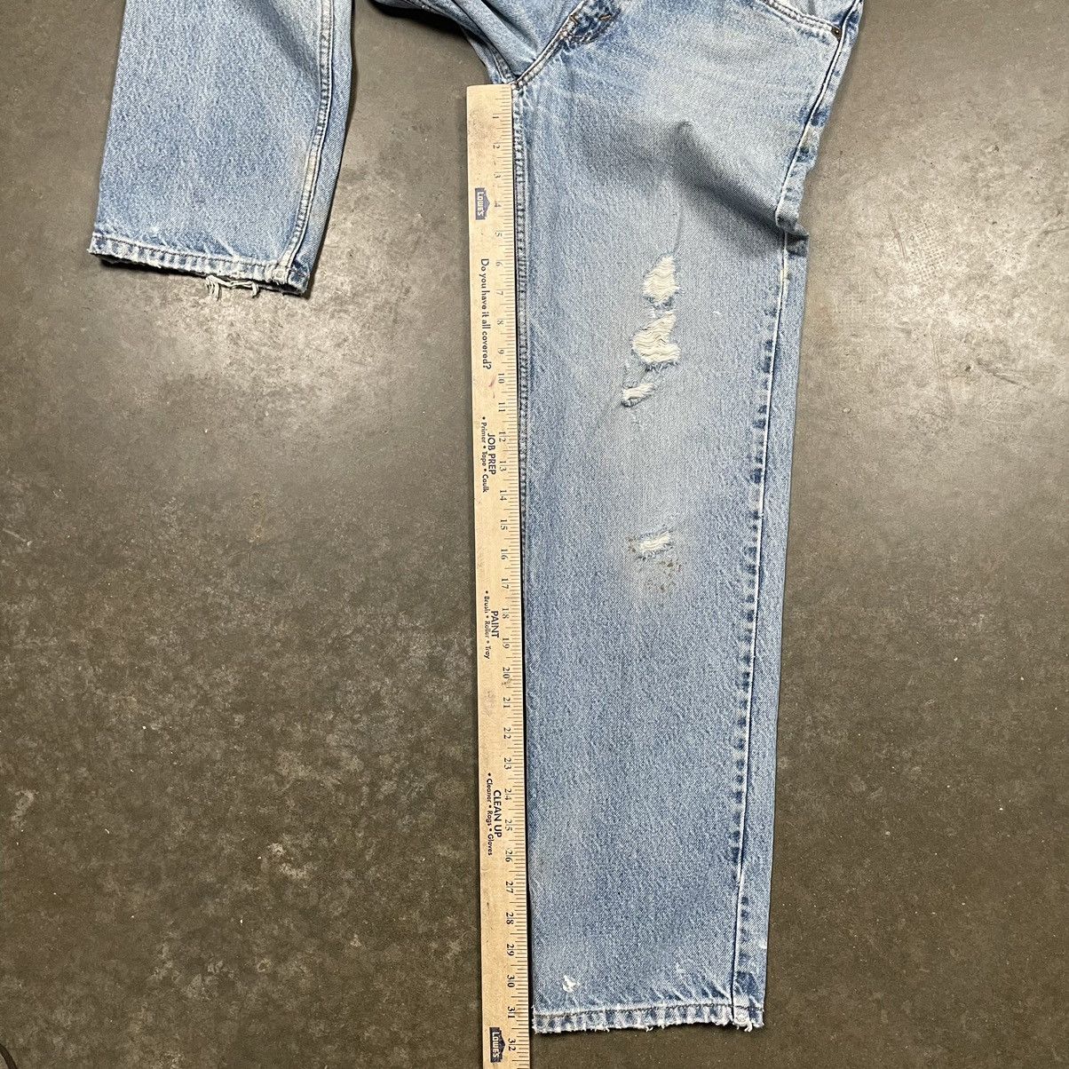 Levi's × Vintage Vintage Faded Distressed Levi’s Jeans Light Wash Grunge 90s Size US 28 / EU 44 - 10 Thumbnail