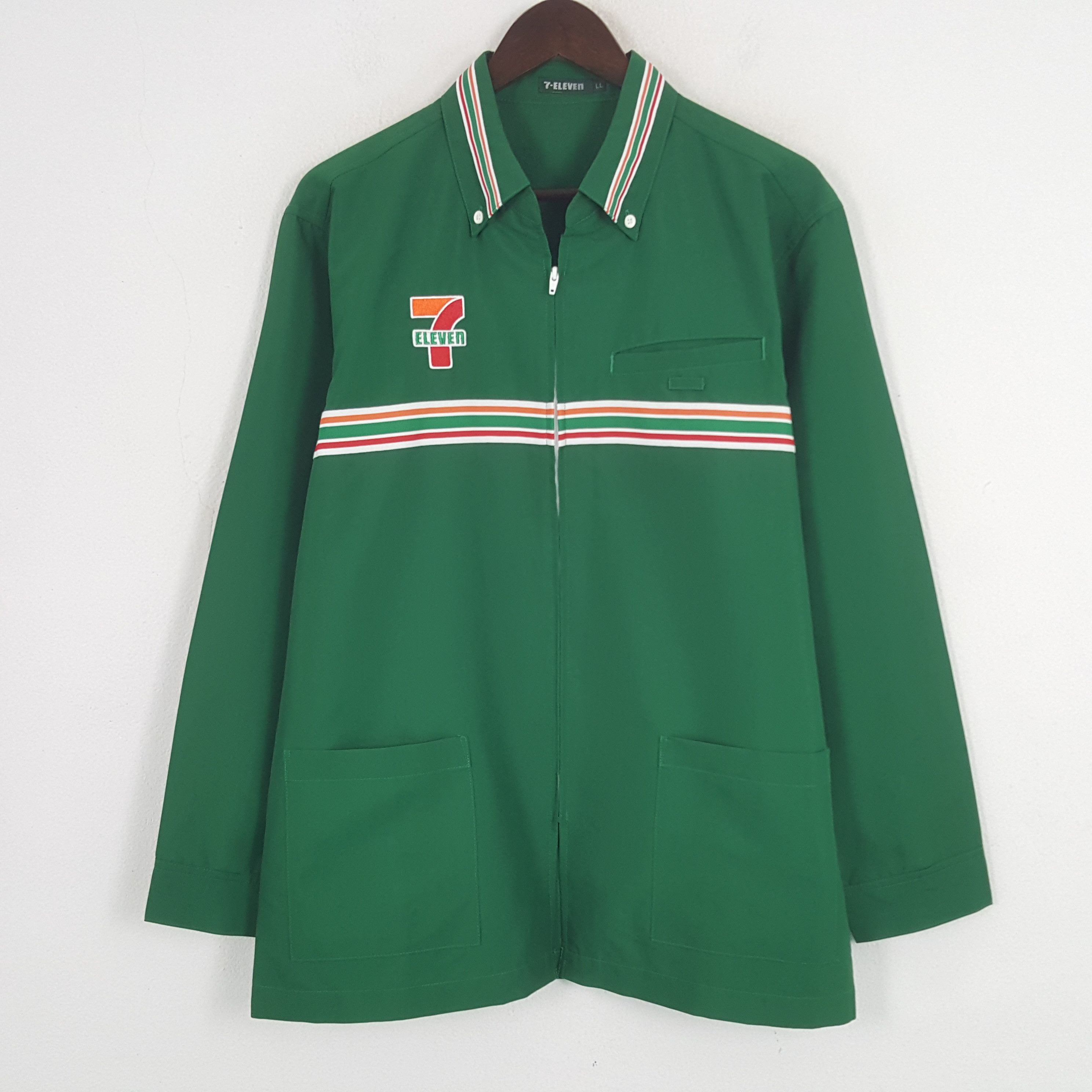 Japanese Brand × Vintage Vintage 7 Eleven Embroidery Logo Uniform Jacket Size US L / EU 52-54 / 3 - 3 Thumbnail