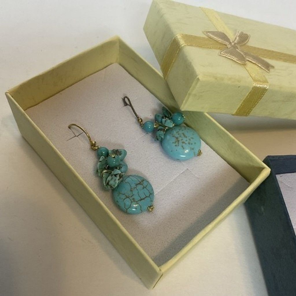 Other Pannee 2 Dangle Drop Bead/Beaded Green Turquoise Earrings Size ONE SIZE - 11 Thumbnail