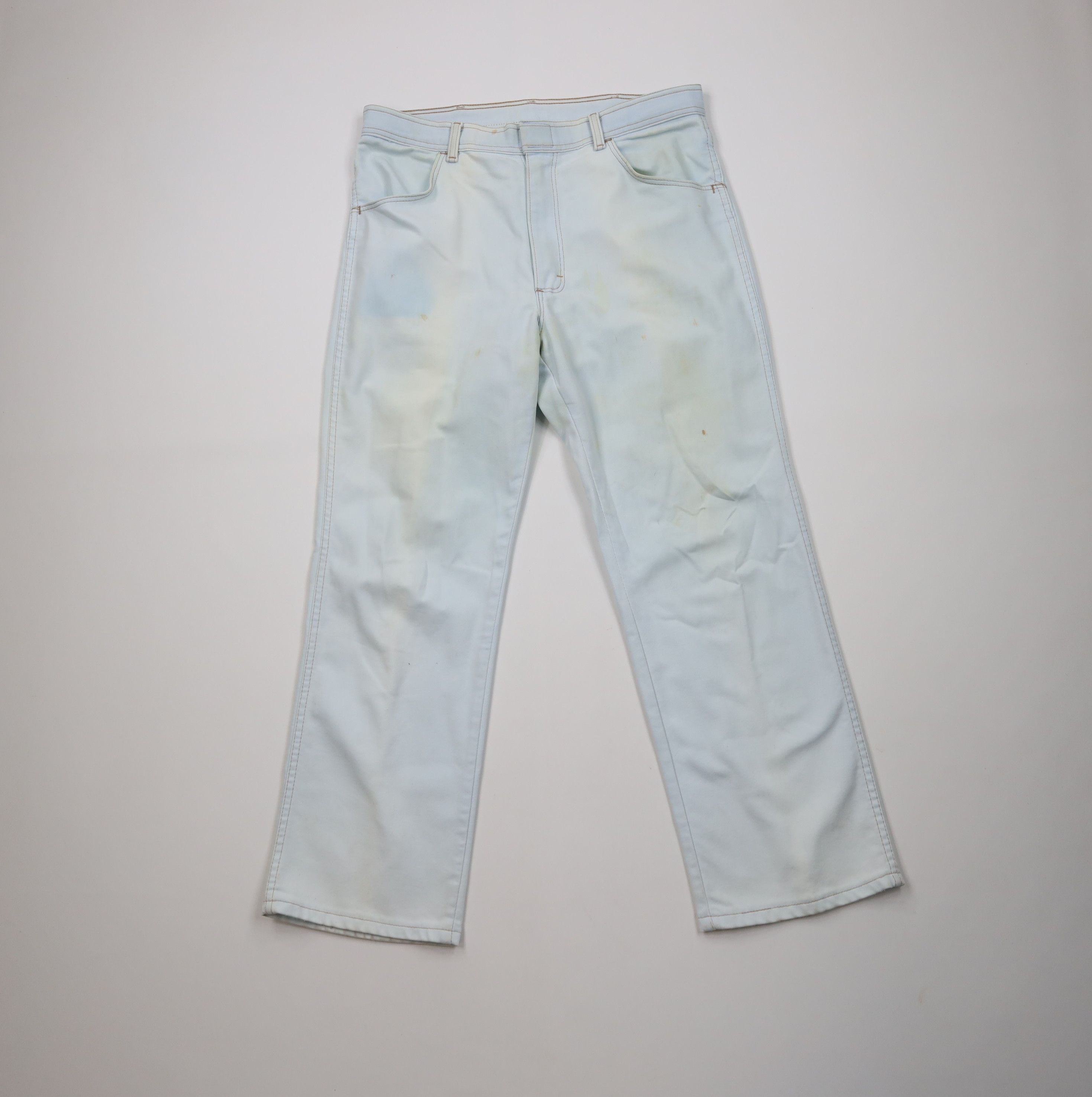 Wrangler Vintage 70s 80s Wrangler Flared Wide Leg Denim Jeans USA Size US 36 / EU 52 - 1 Thumbnail