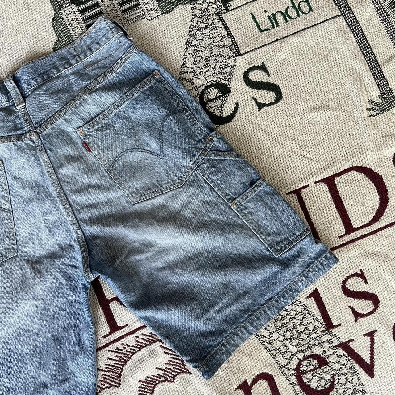 Levi's × Vintage Vintage Y2K Denim Skater Style Summer Levis Carpenter shorts Size US 34 / EU 50 - 6 Thumbnail