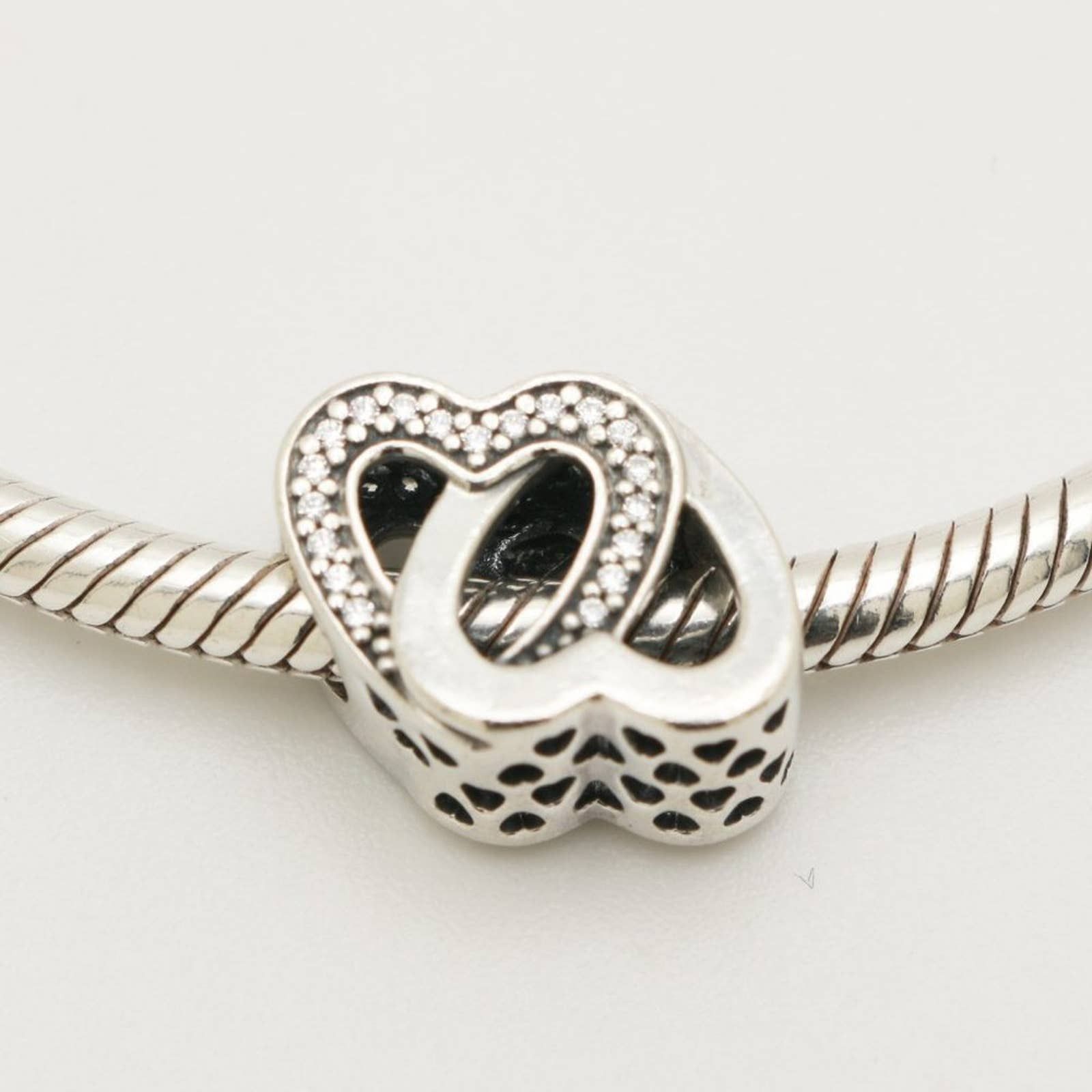 PANDORA CHARMS Mod. SPARKLING ENTWINED HEARTS main image 1
