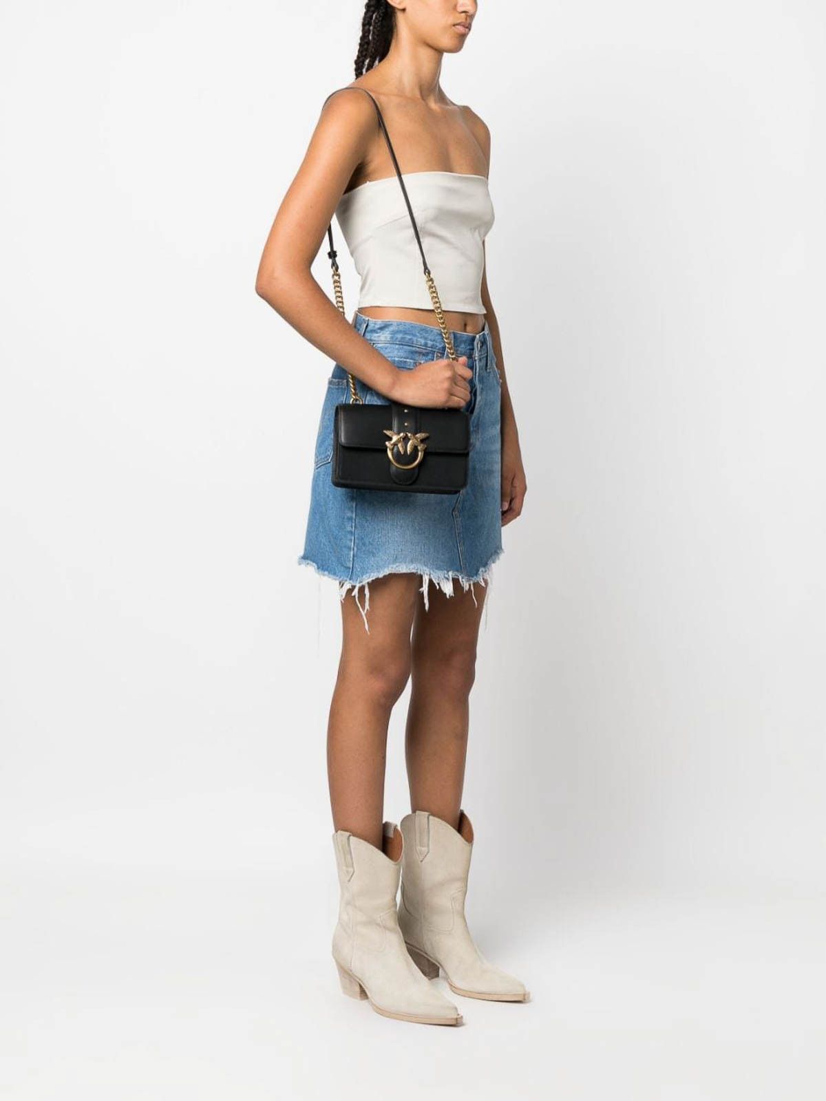 Pinko o1s22i1n0824 Size: OS / Classic Love Crossbody Bag in Black Size ONE SIZE - 4 Thumbnail