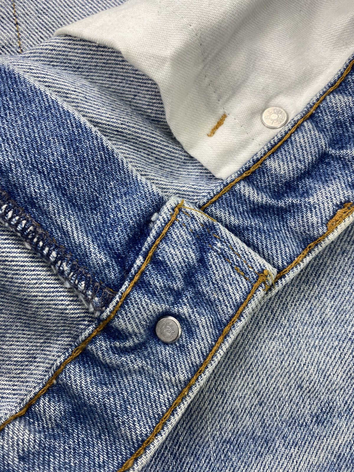 Levi's Vintage Clothing 🇺🇸1990s Vintage Levis 501 USA Straight 36x33 Light Blue Jeans Size US 33 - 8 Thumbnail