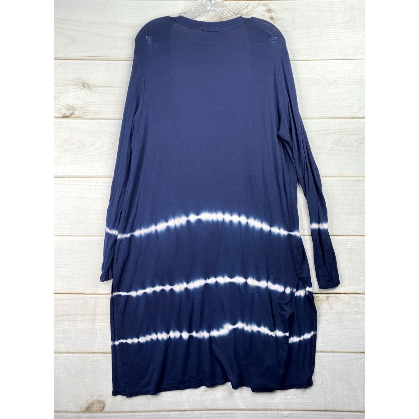 Vintage Maurices Cardigan Womens L Blue Tie Dye Casual Boho Open Front Lightweight V-Neck Sweater Mens Size L / US 10 / IT 46 - 8 Thumbnail