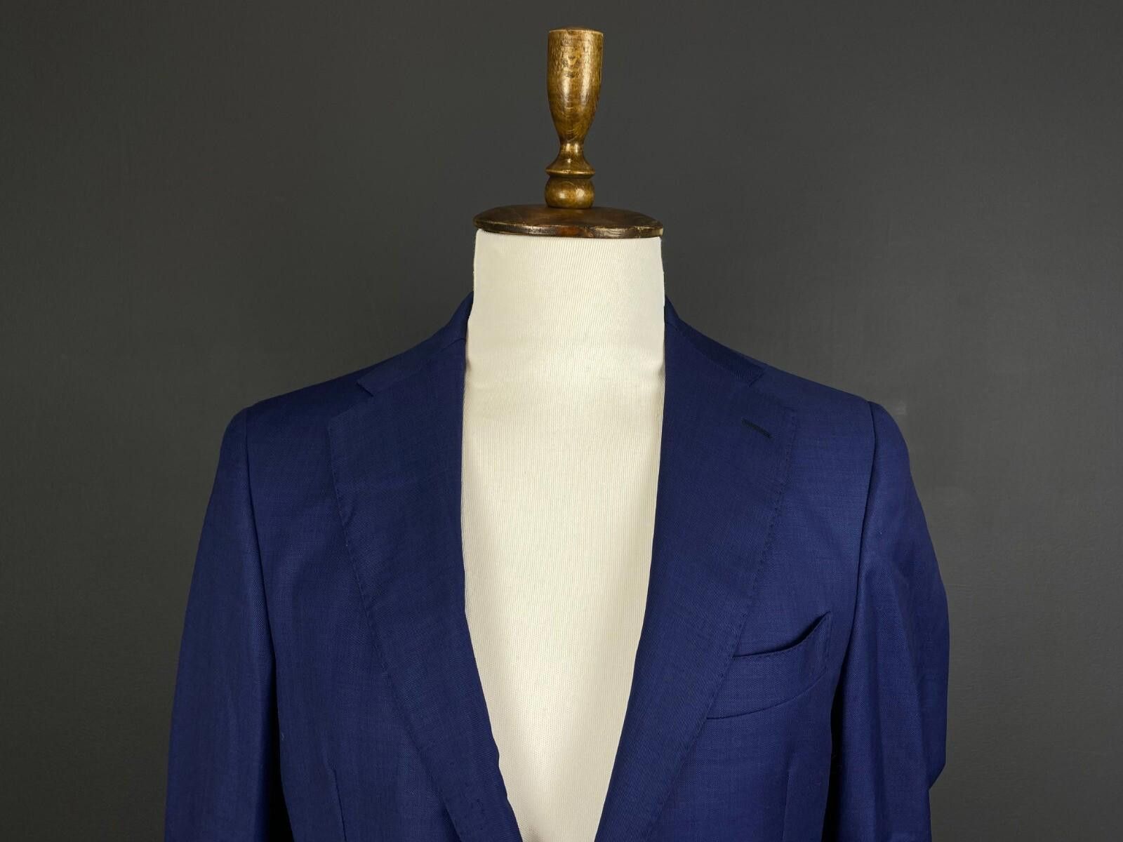 Designer Boggi Milano Icons Blue Wool Two Button Size EU 48 US 38 M Size 40R - 2 Thumbnail