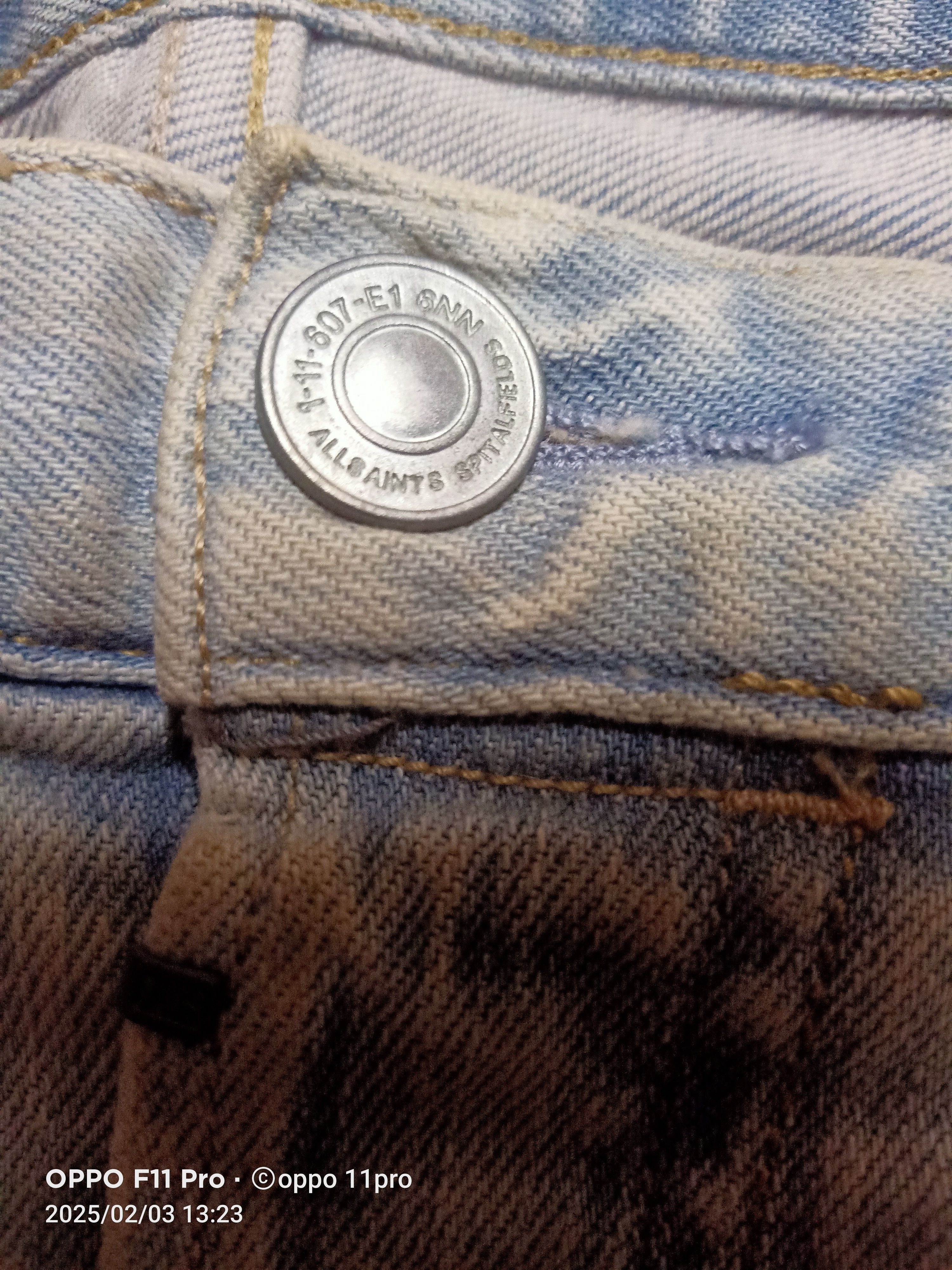 Allsaints All Saint Cigarette Damaged Denim Strenght Slimfit Size US 34 / EU 50 - 9 Thumbnail