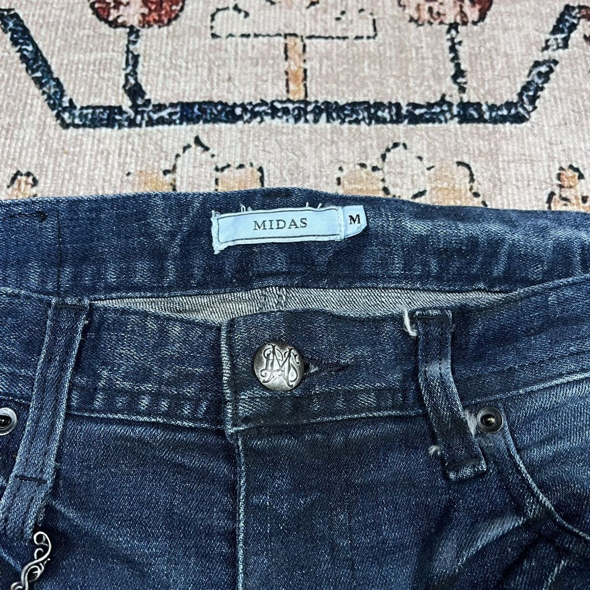 Japanese Brand Y2K Midas Distressed Denim Pants Size US 30 / EU 46 - 11 Thumbnail