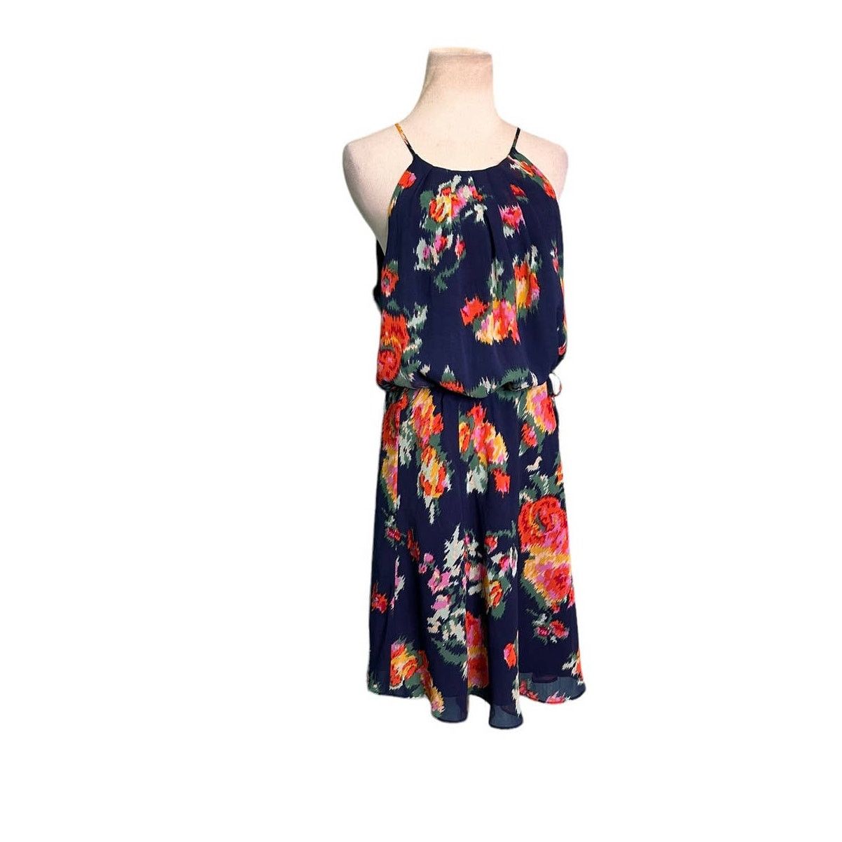 Joie Joie Makana blue floral lined dress size Large Size L / US 10 / IT 46 - 12 Thumbnail
