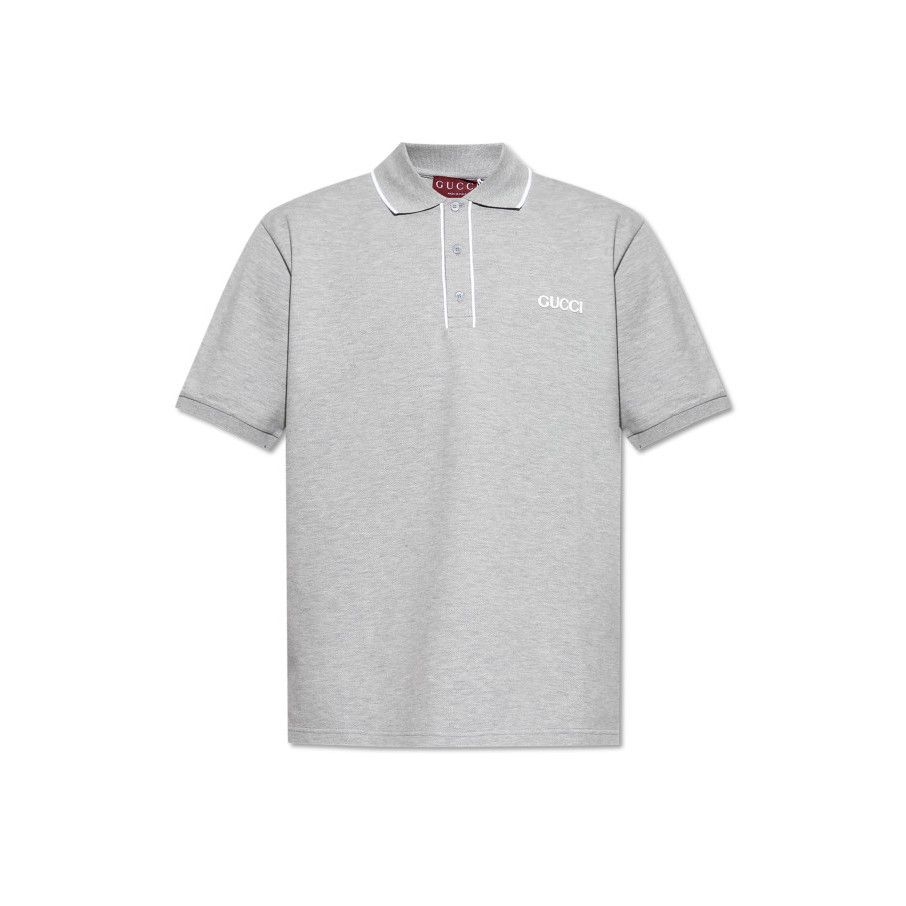 Gucci GUCCI Gray Polo New & Authentic (Men's size:XL;) Size US XL / EU 56 / 4 - 1 Preview