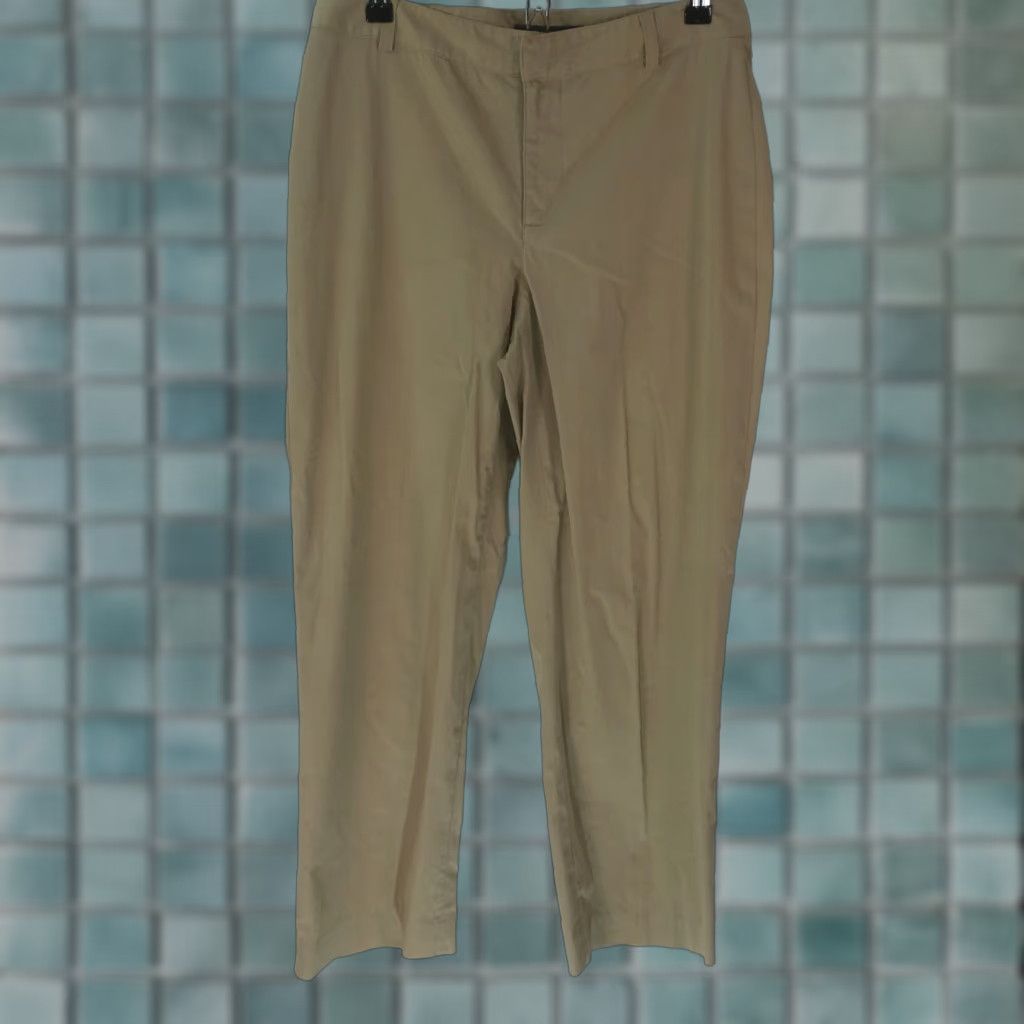 Banana Republic Banana Republic Women's Stretch Flat Front Dress Pants Size 8 Beige Casual Regular Fit Size 30" / US 8 / IT 44 - 1 Thumbnail