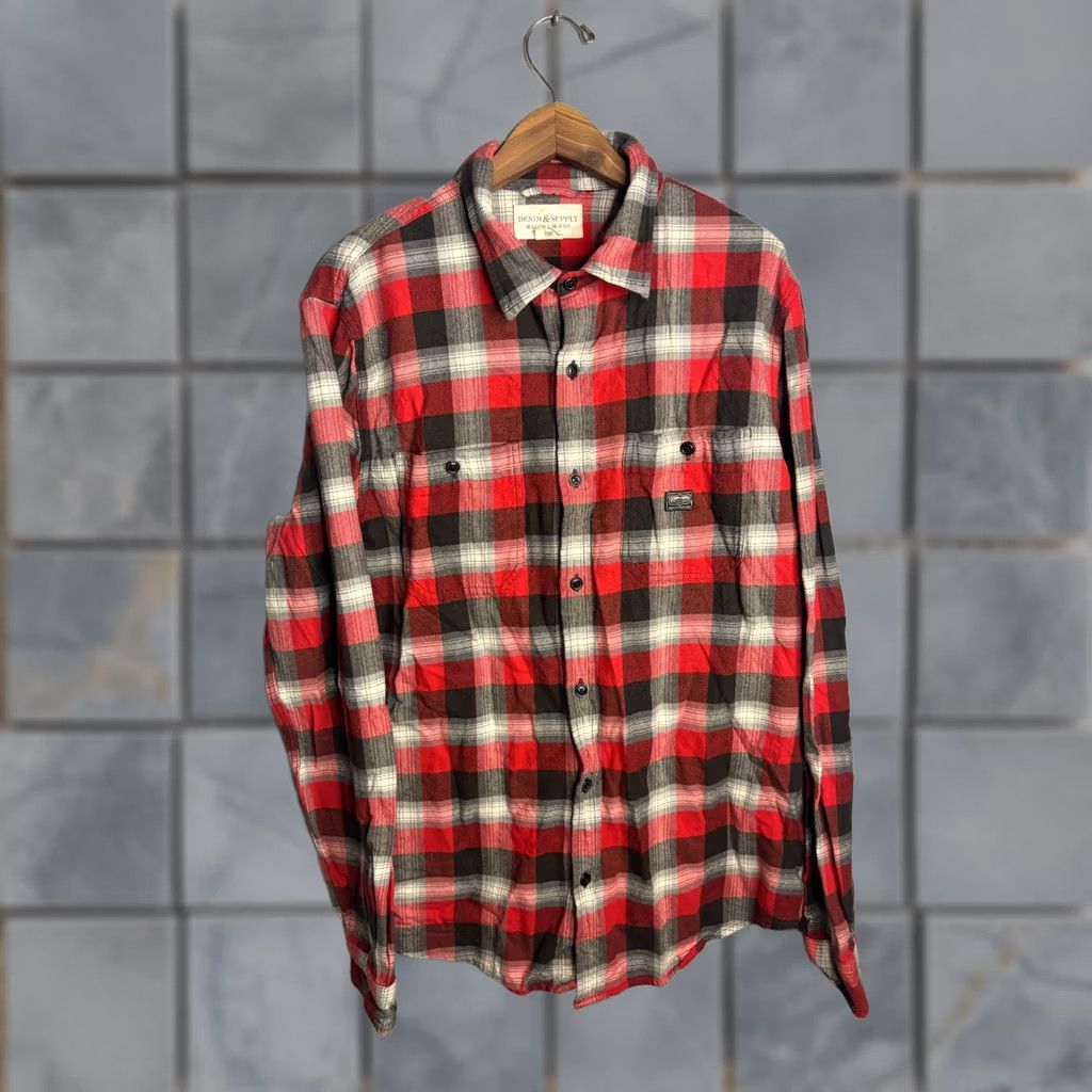 Ralph Lauren Ralph Lauren Denim and Supply Red Plaid Shirt XL Mens Size US XL / EU 56 / 4 - 1 Thumbnail