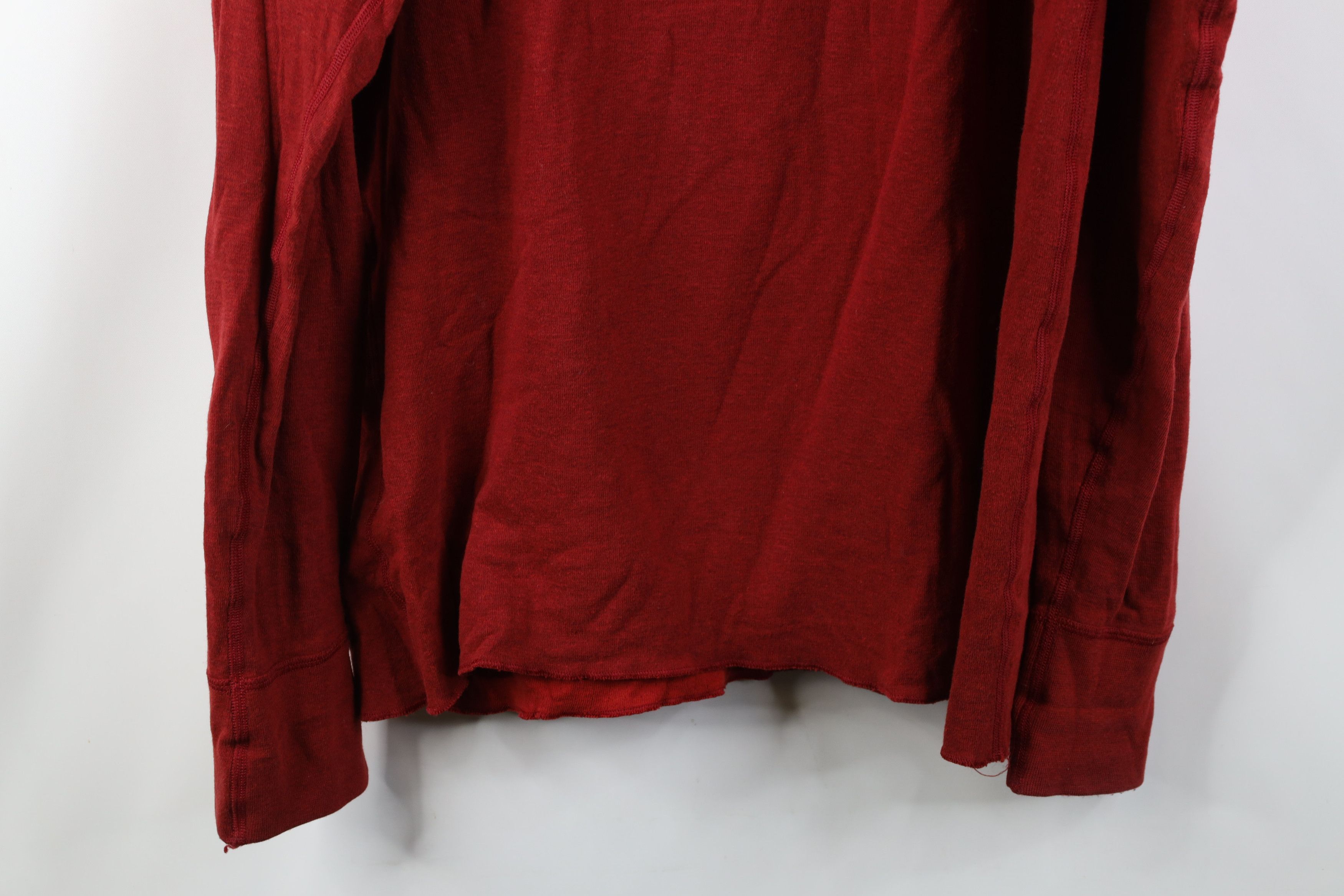 L.L. Bean Vintage LL Bean Wall Wool Knit Rivers Driver Henley T-Shirt Size US L / EU 52-54 / 3 - 13 Thumbnail