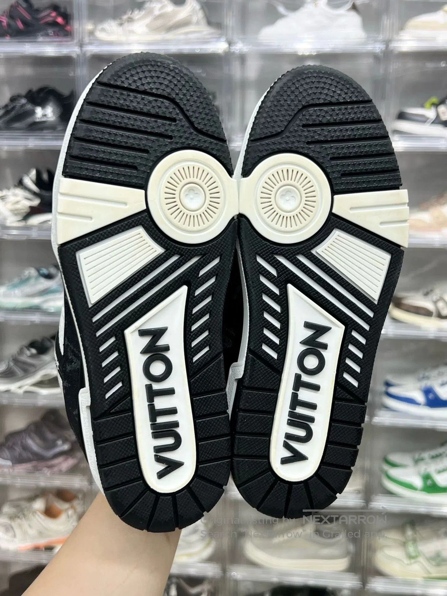 Louis Vuitton lv trainer black and white sneakers size 37.5. Size US 5.5 / IT 35.5 - 8 Thumbnail