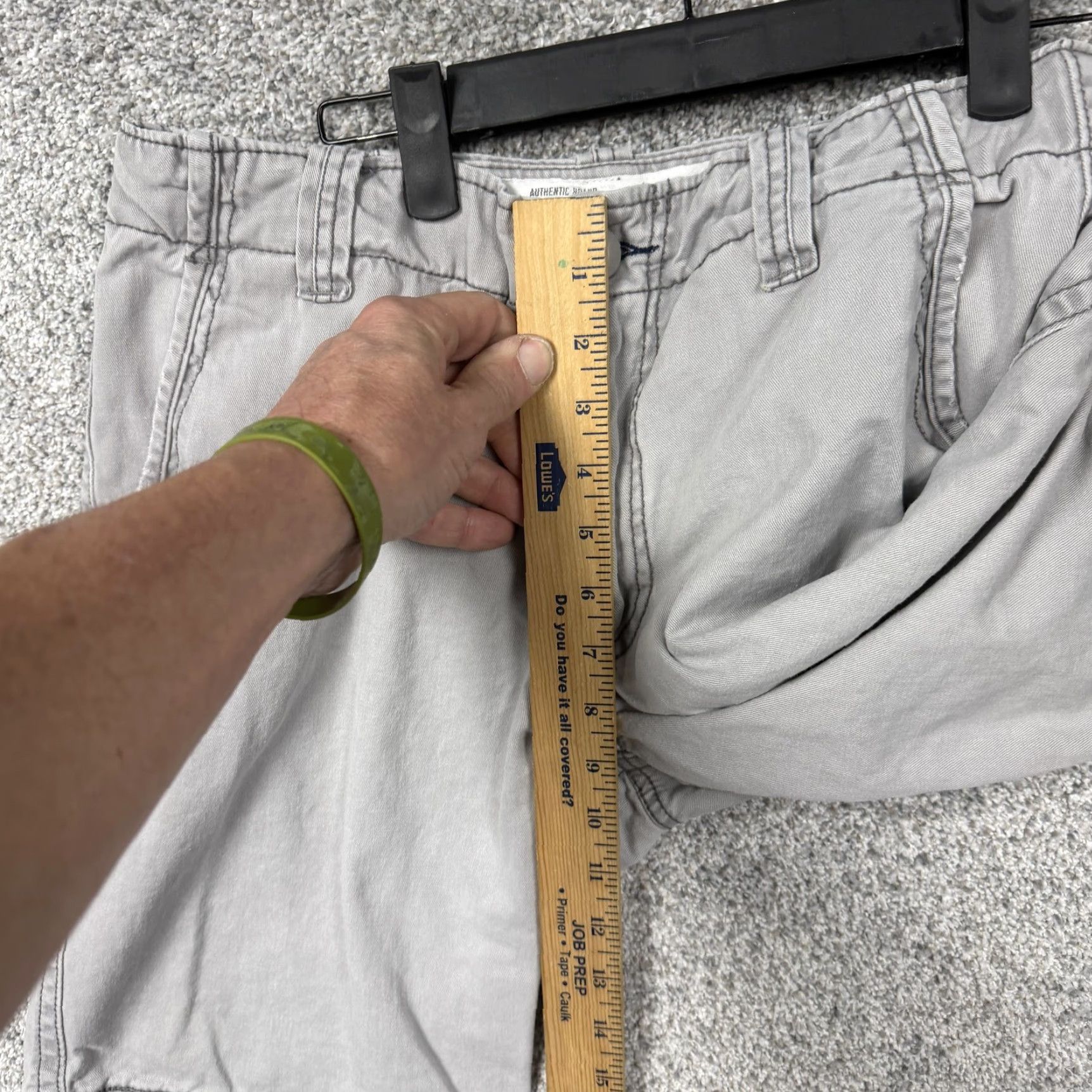 Aeropostale Aeropostale Chino Shorts Mens 29 Gray Canvas Grunge Casual Slim Distressed Style 90s Skater Size US 29 - 5 Thumbnail