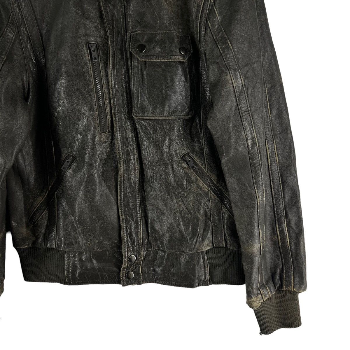 Japanese Brand 🔥VINTAGE BIKER LEATHER JACKET SIEINMARK JAPAN MADE Size US S / EU 44-46 / 1 - 4 Thumbnail