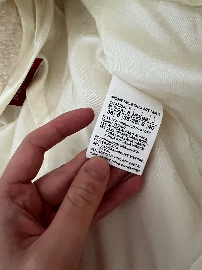 Max Mara Max Mara Long beige coat Size L / US 10 / IT 46 - 6 Thumbnail