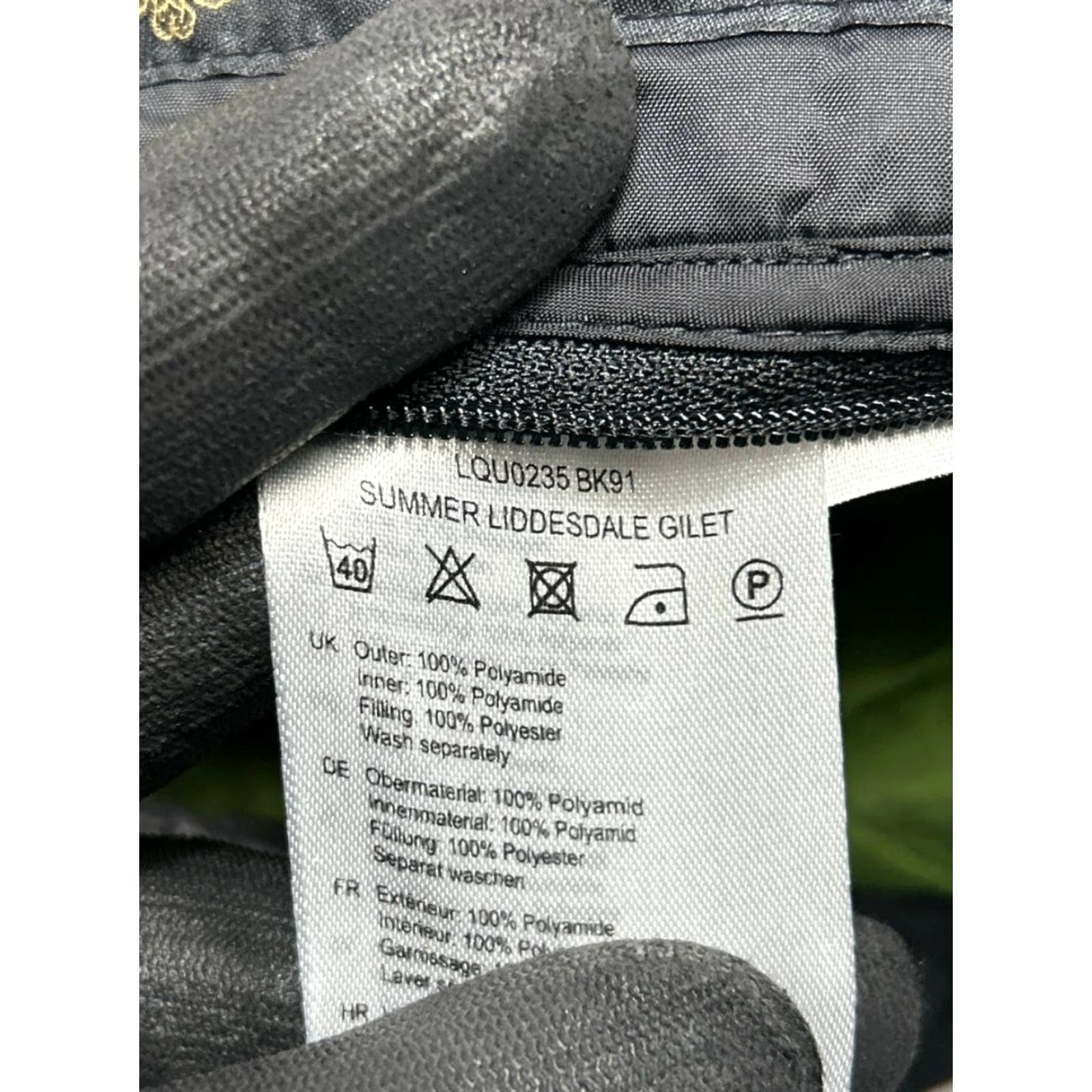 Barbour Barbour Vest Womens 6 Black Diamond Quilted Insulated Liddesdale Gilet Short Sleeveless Zip Snap Barbour Size M / US 6-8 / IT 42-44 - 5 Thumbnail