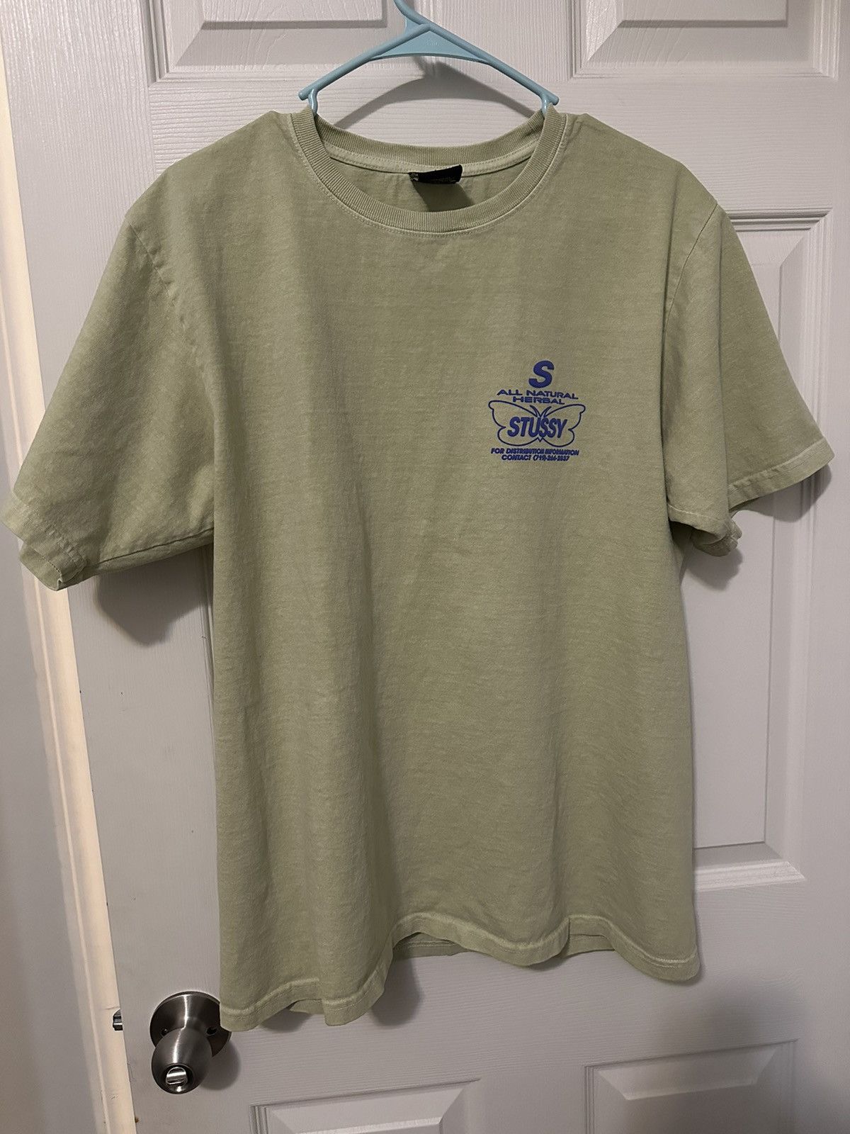 Stussy Stussy All Natural Pigment Dyed Tee Size M/Medium Sage Size US M / EU 48-50 / 2 - 1 Thumbnail