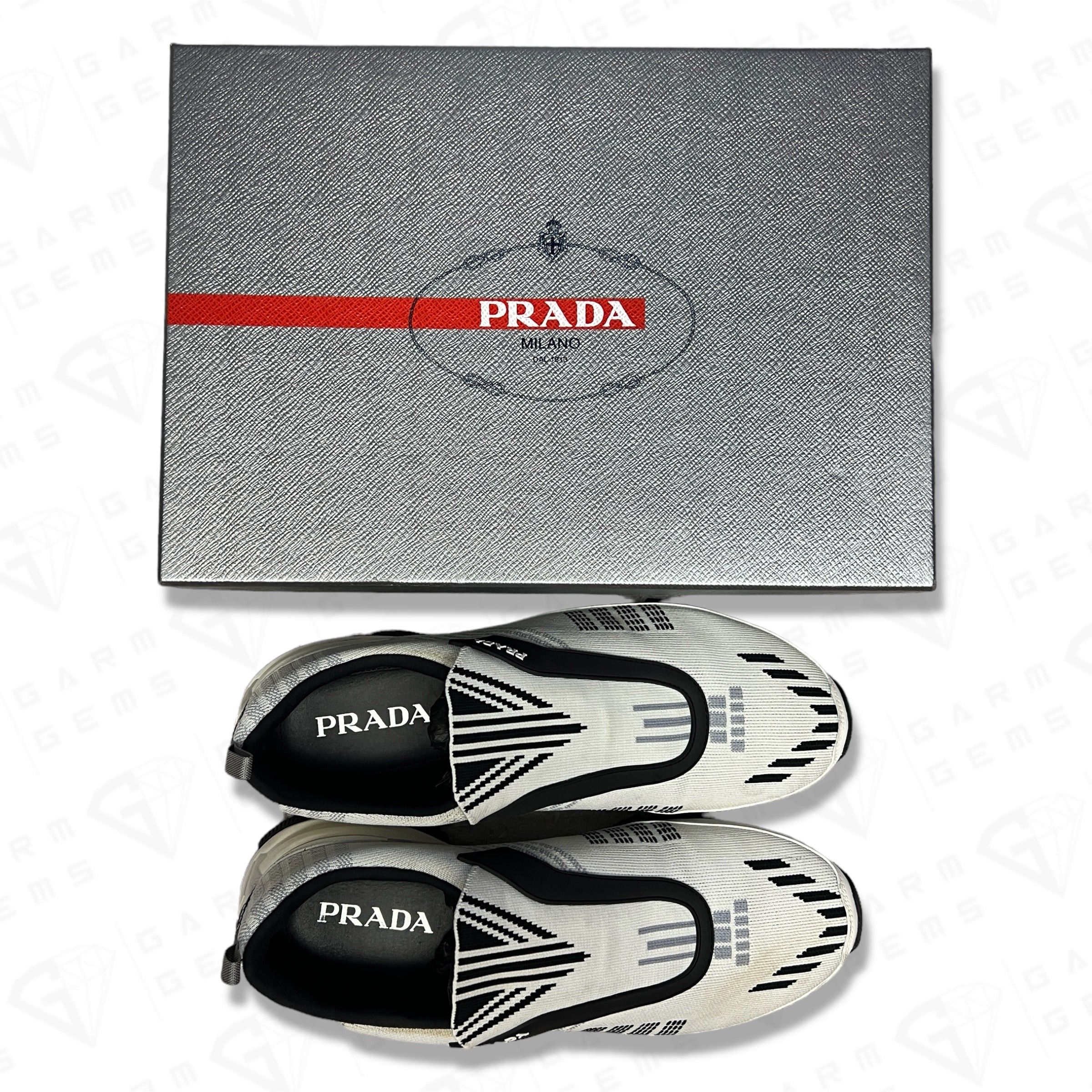 Prada Prada Knit Low Top Trainers Size US 12 / EU 45 - 11 Thumbnail