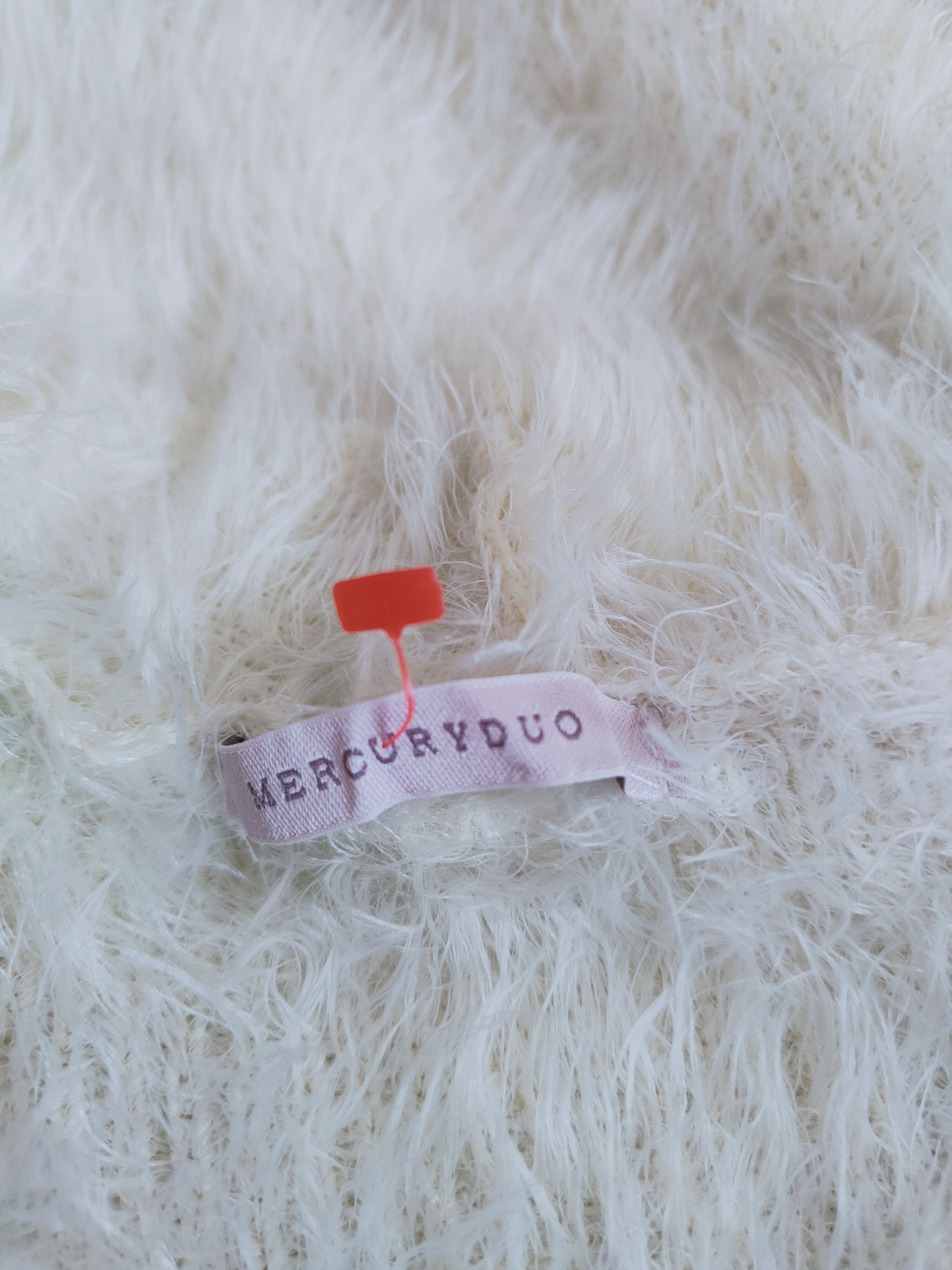 Homespun Knitwear Mercuryduo Cream Fur Mohair Knitwear Cardigan #2011 Size M / US 6-8 / IT 42-44 - 12 Thumbnail