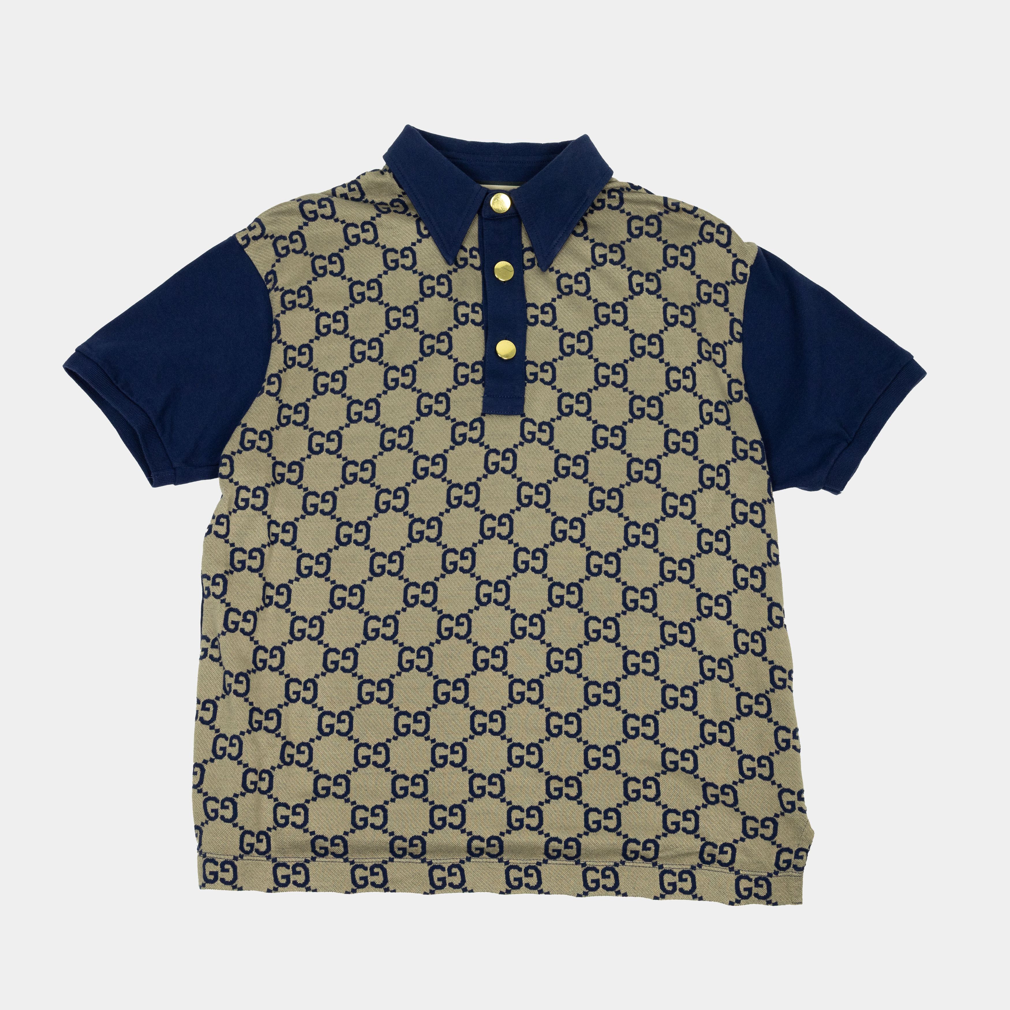 Gucci Gucci Knitted GG Monogram Polo Size US S / EU 44-46 / 1 - 1 Thumbnail