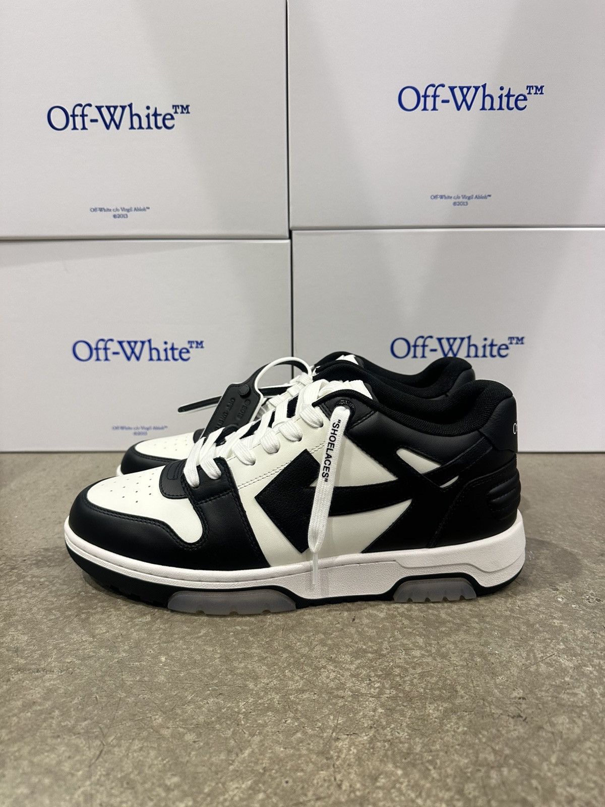 Off-White OFF-WHITE - Out of Office White Black Sneakers Size US 11 / EU 44 - 3 Thumbnail