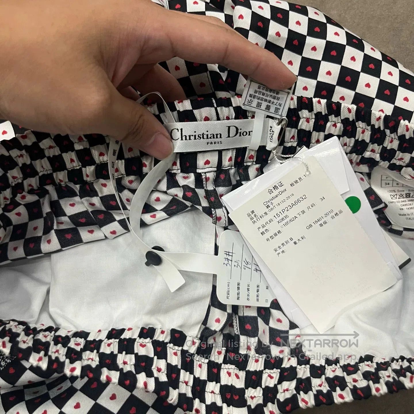 Dior dior checkered logo side pants size 34. Size US 34 / EU 50 - 3 Thumbnail