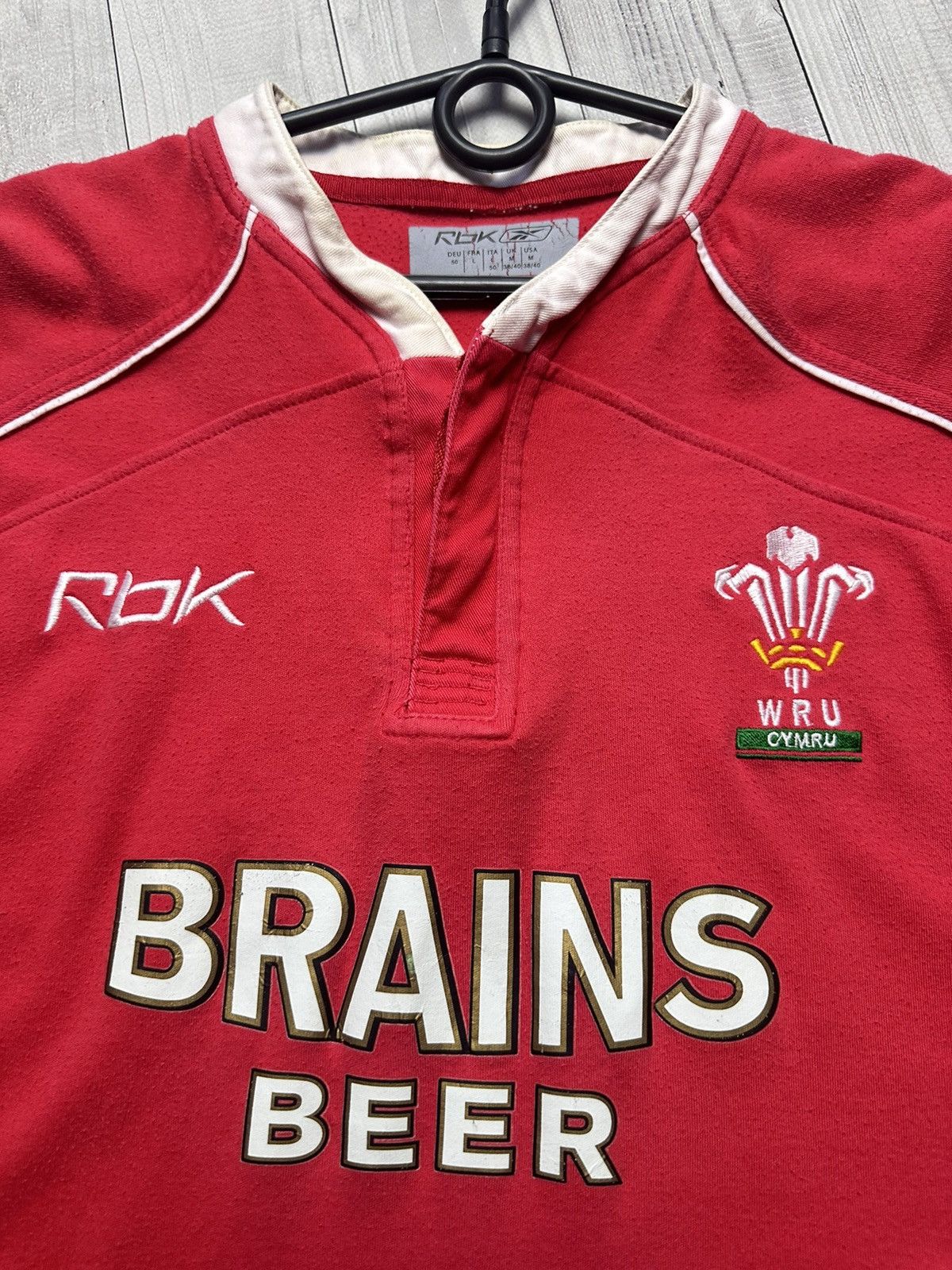 Reebok × Vintage Vintage rugby jersey wales rugby Reebok Size M Size US M / EU 48-50 / 2 - 3 Thumbnail