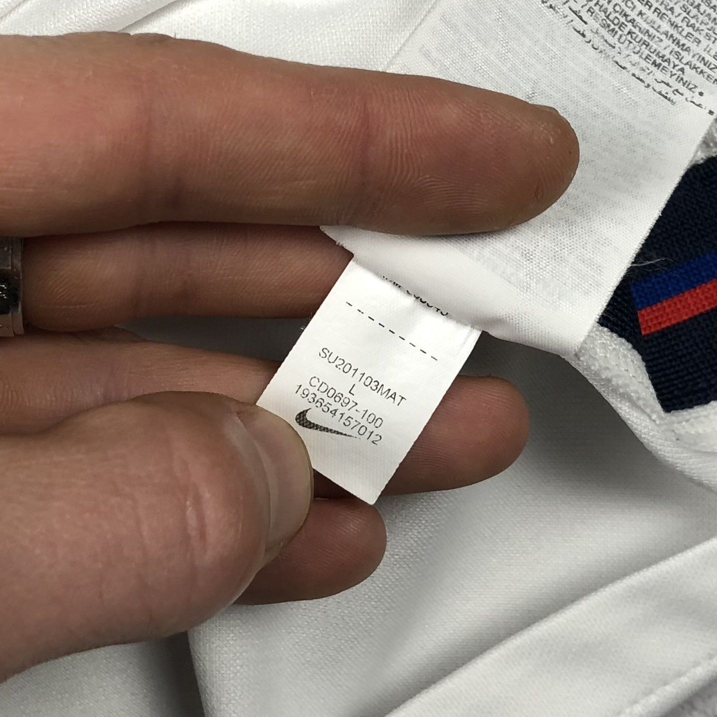 Nike England Euro 2020-2021 Nike Home Soccer Jersey Tee Size US L / EU 52-54 / 3 - 15 Thumbnail