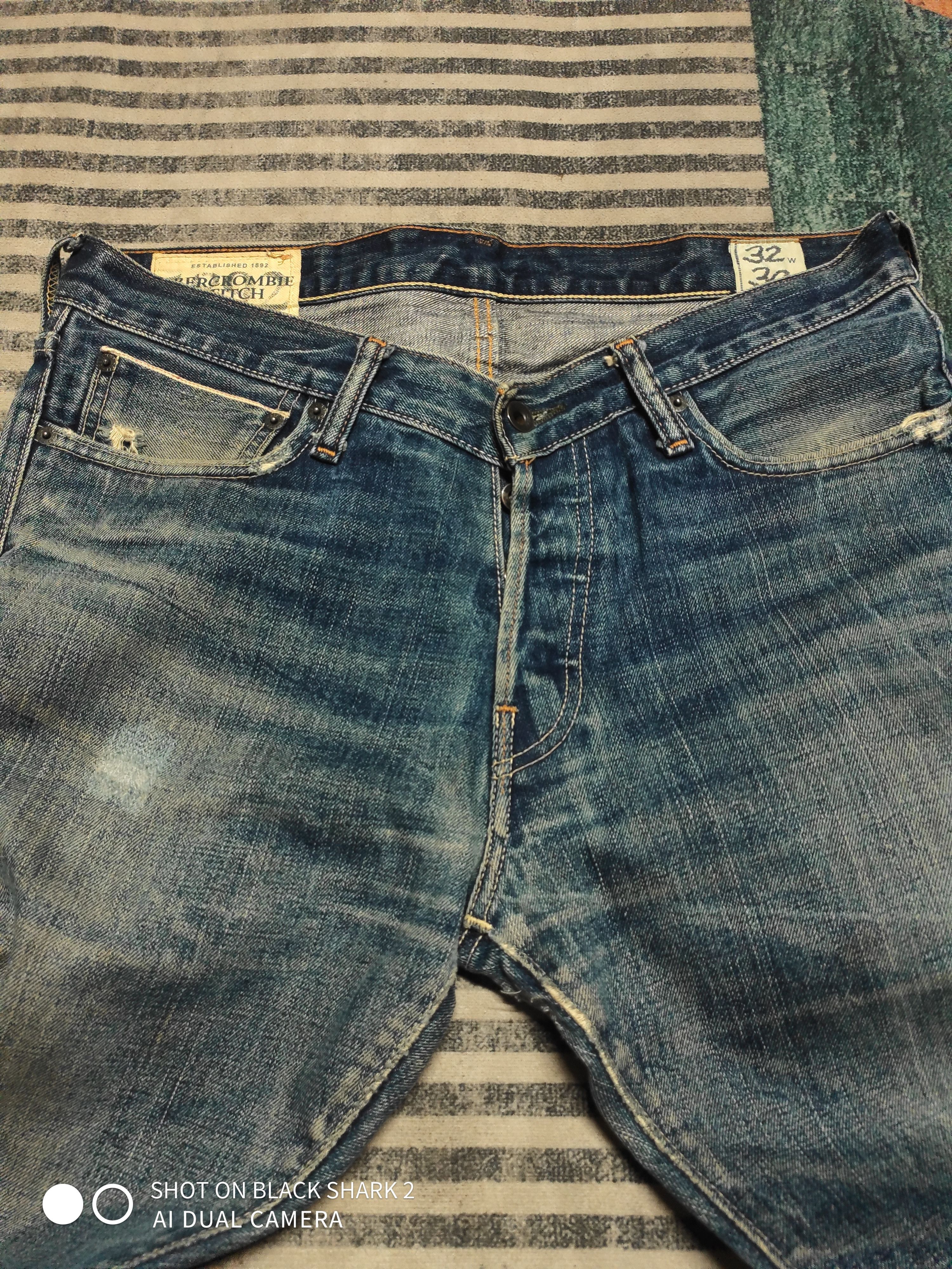 Abercrombie & Fitch ABERCROMBIE & FITCH Selvedge jeans Size US 32 / EU 48 - 5 Thumbnail