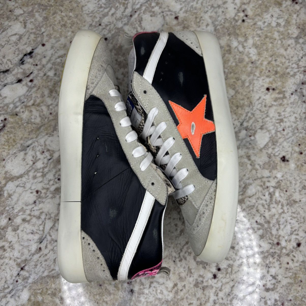 Golden Goose Size 41 Golden Goose Mid Star Multicolor Python CLEAN No Box Size US 11 / IT 41 - 24 Thumbnail