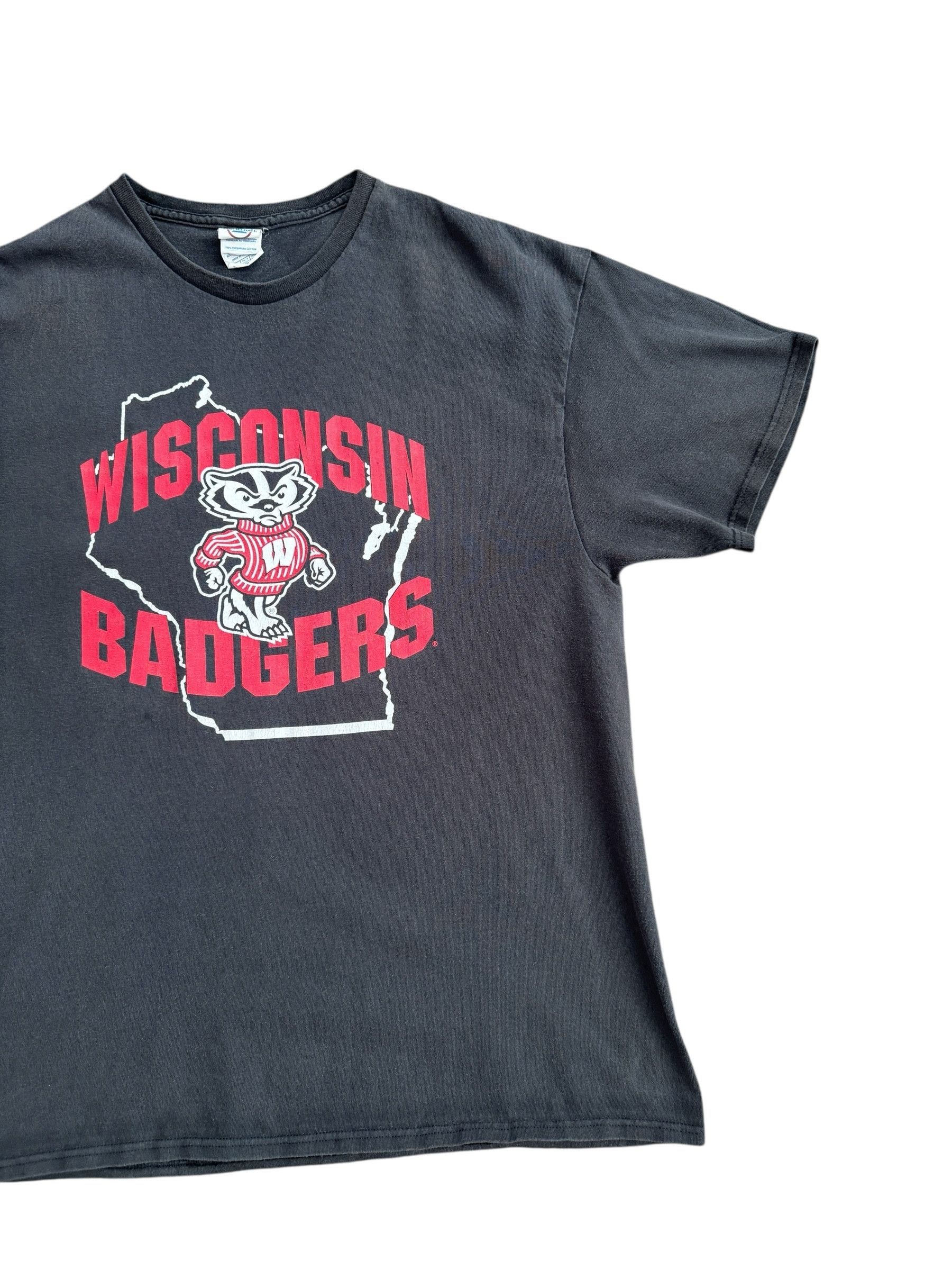 Delta Vintage Y2K Wisconsin Badgers Tshirt Size US XL / EU 56 / 4 - 3 Thumbnail