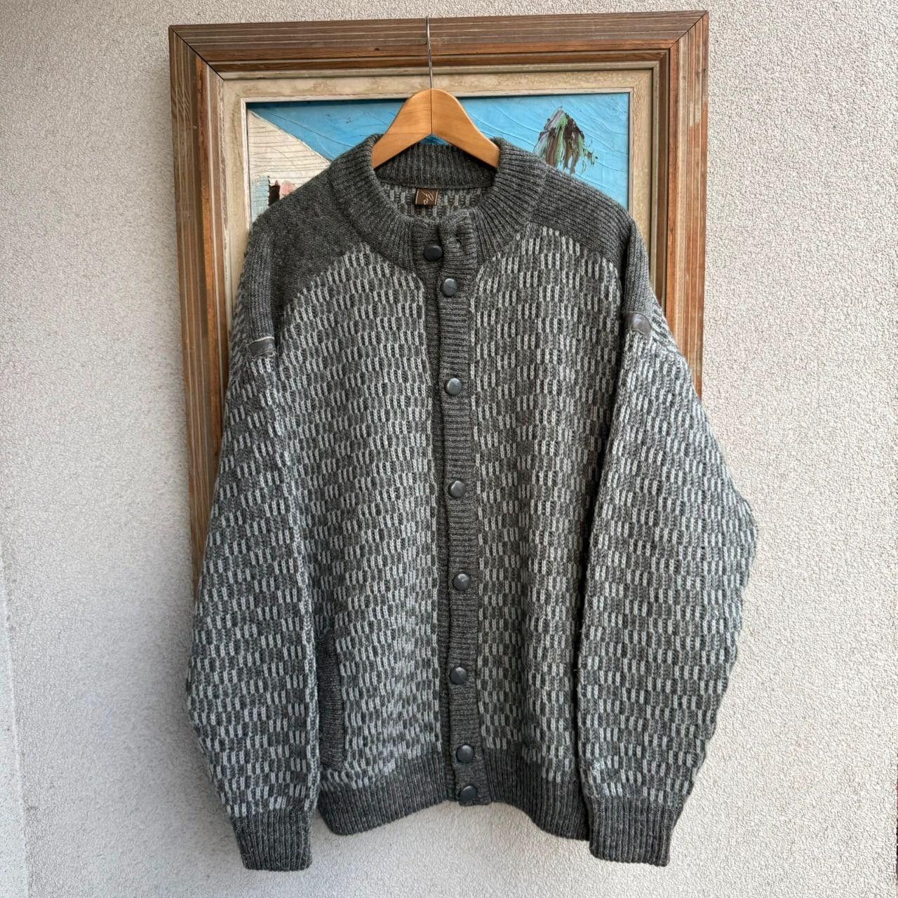 Vintage Vintage 90s Sweater Jumper Made of Wool Grey Size US L / EU 52-54 / 3 - 1 Thumbnail