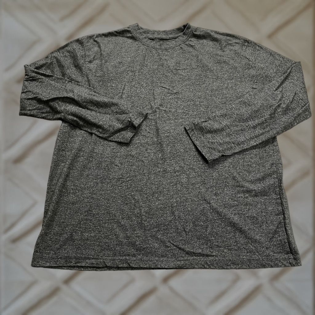 Beverly Hills Polo Club Beverly Hills Polo Club Shirt Mens L Gray Solid Long Sleeve Charcoal Cotton Polyester Crew Neck T-Shirt Size US L / EU 52-54 / 3 - 1 Thumbnail