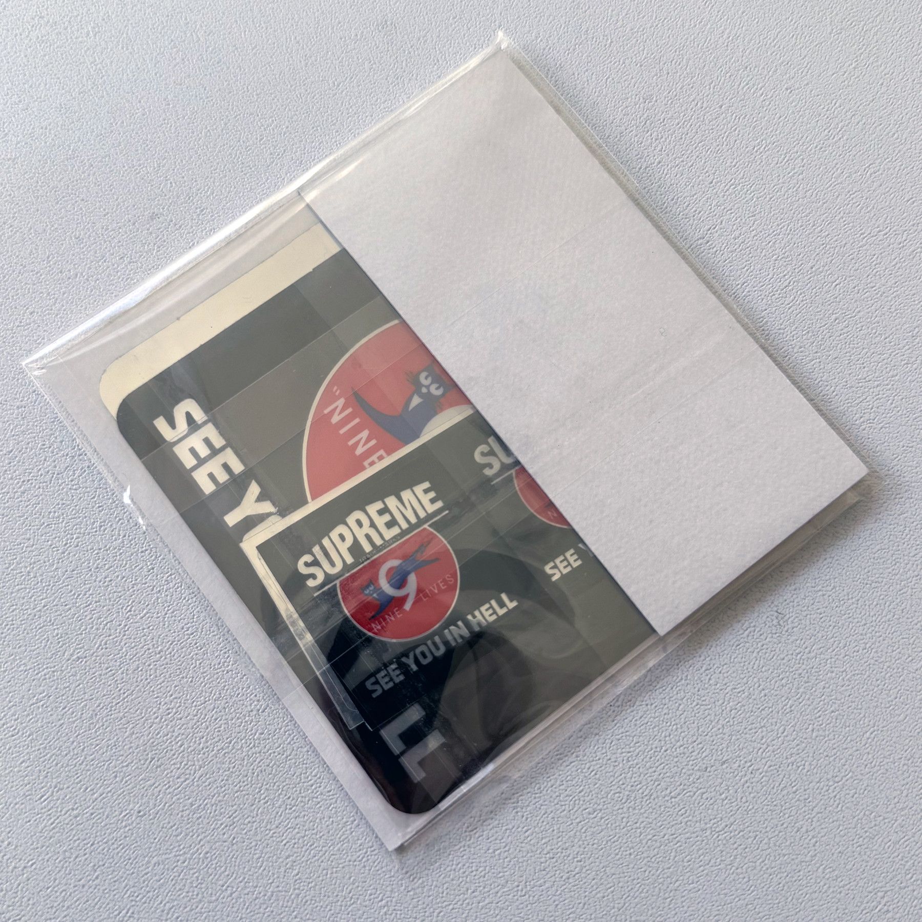 Supreme FW09 Supreme Nine Lives "See You In Hell" Sticker Set Size ONE SIZE - 6 Thumbnail