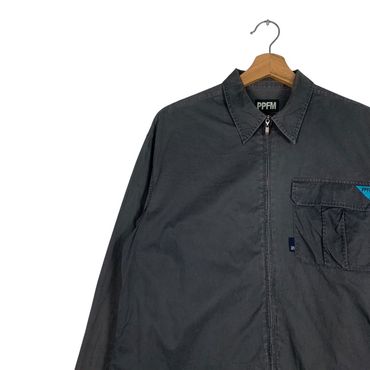 PPFM PPFM Single Pocket Gray Casual Jacket #1238-C56 Size US M / EU 48-50 / 2 - 6 Thumbnail