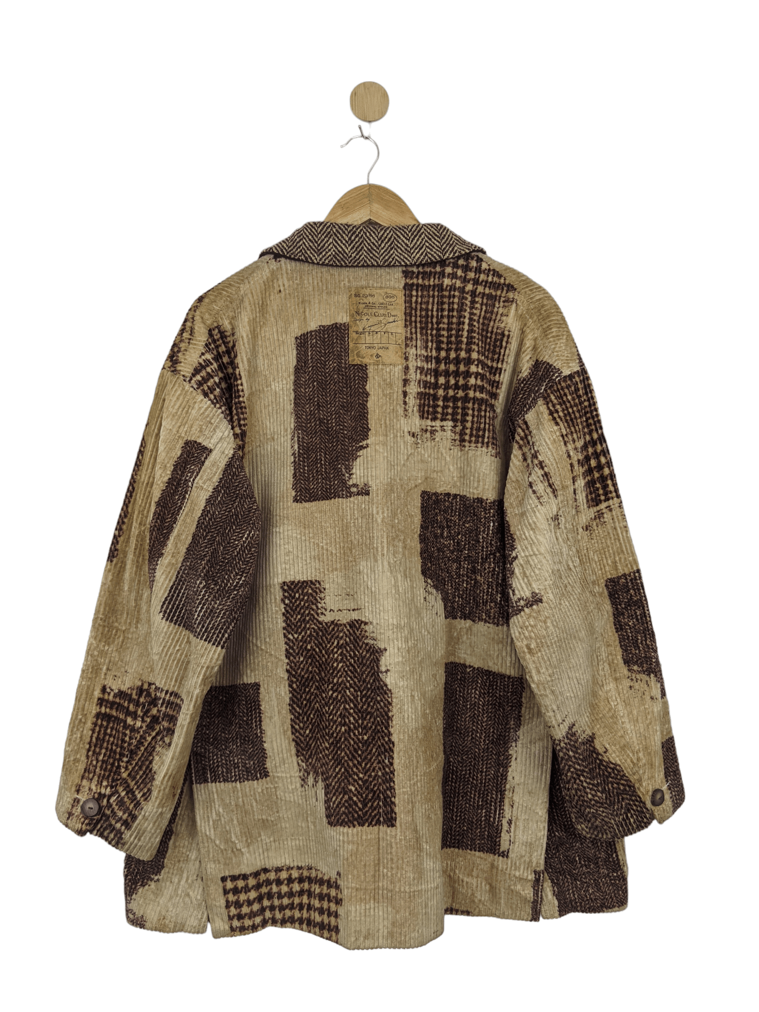 Designer Vintage Nicole Club By Kagumi Sasaki Corduroy Jacket MJ0145 Size US L / EU 52-54 / 3 - 2 Thumbnail