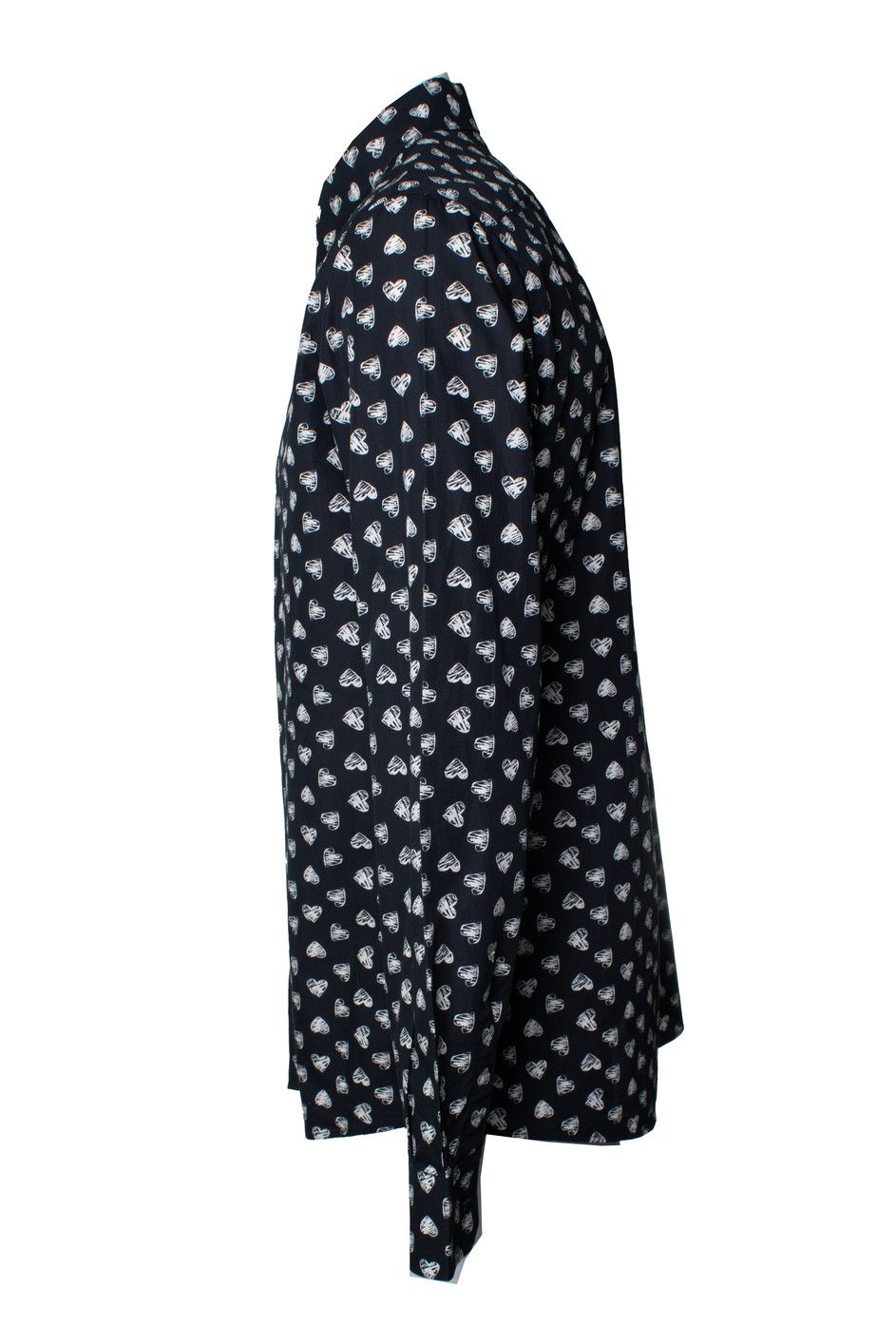 Dolce & Gabbana Dolce & Gabbana, Hart printed black shirt Size US XL / EU 56 / 4 - 4 Thumbnail