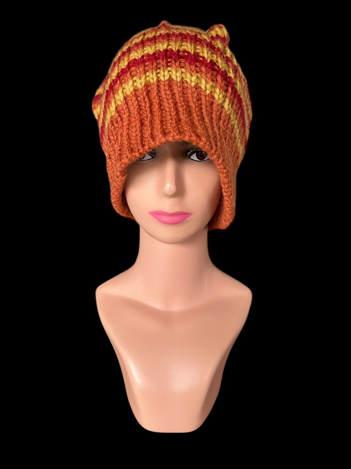 Kapital Crochet Knitted Handmade Big Beanie Hats Size ONE SIZE - 3 Thumbnail