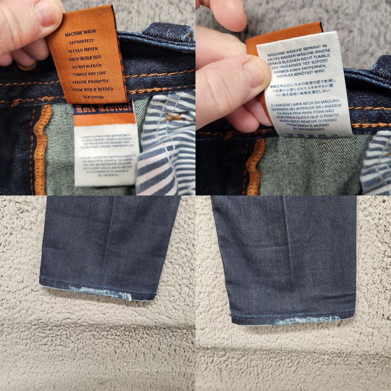 Vintage Rock Revival Debbie Boot Cut Jeans Women's 31×34 Bootcut Denim Blue Distressed Logo 5-Pocket Western Cowboy Rock Revival Debbie bootcut Women 31×34 Size 24" / US 00 / IT 34 - 9 Thumbnail