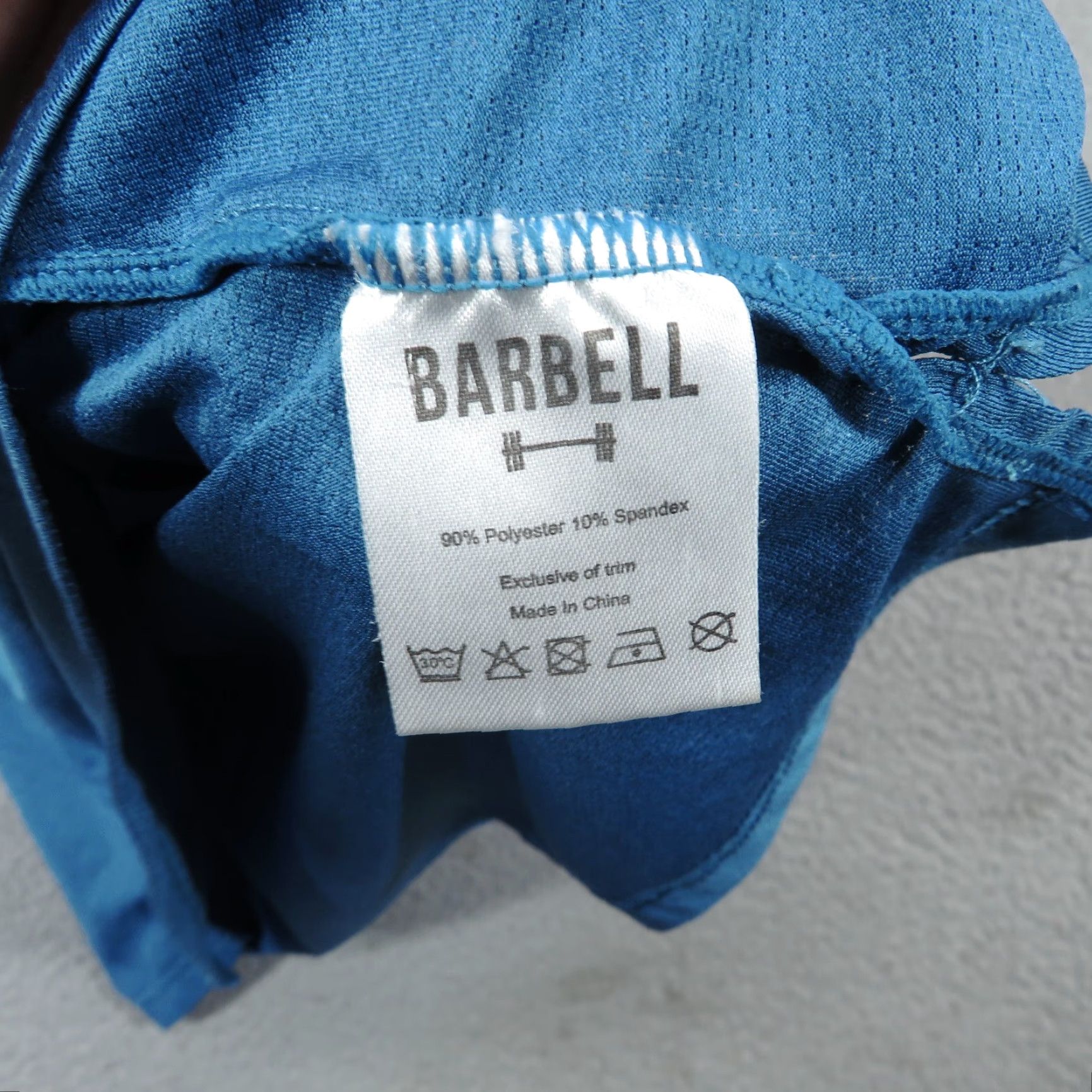 Vintage Barbell Apparel Shirt Womens XL Blue Tank Top Sleeveless Tee Performance Workout Size XL / US 12-14 / IT 48-50 - 4 Thumbnail